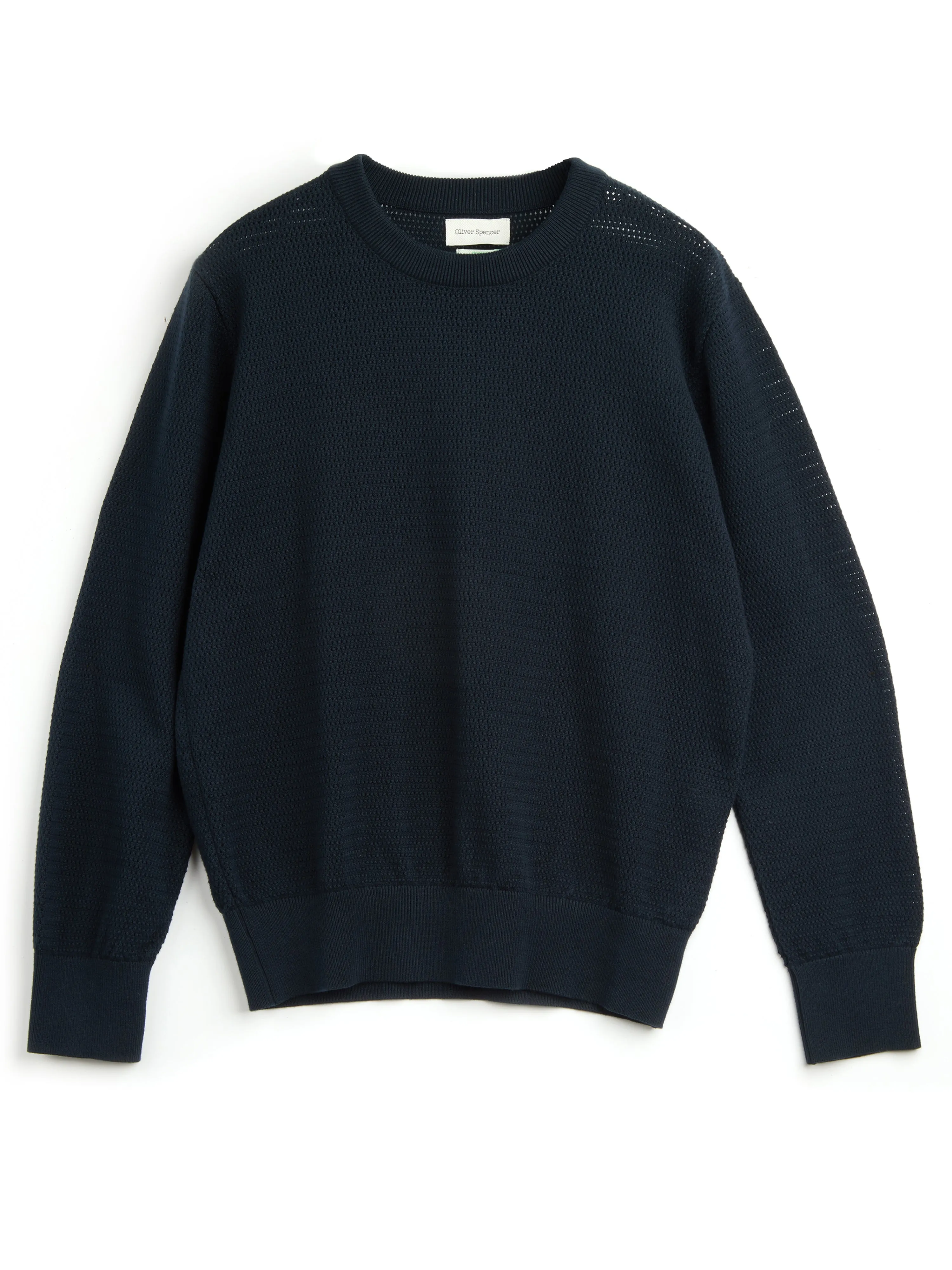 Blenheim Jumper Nicholson Navy sold by Oliver Spencer