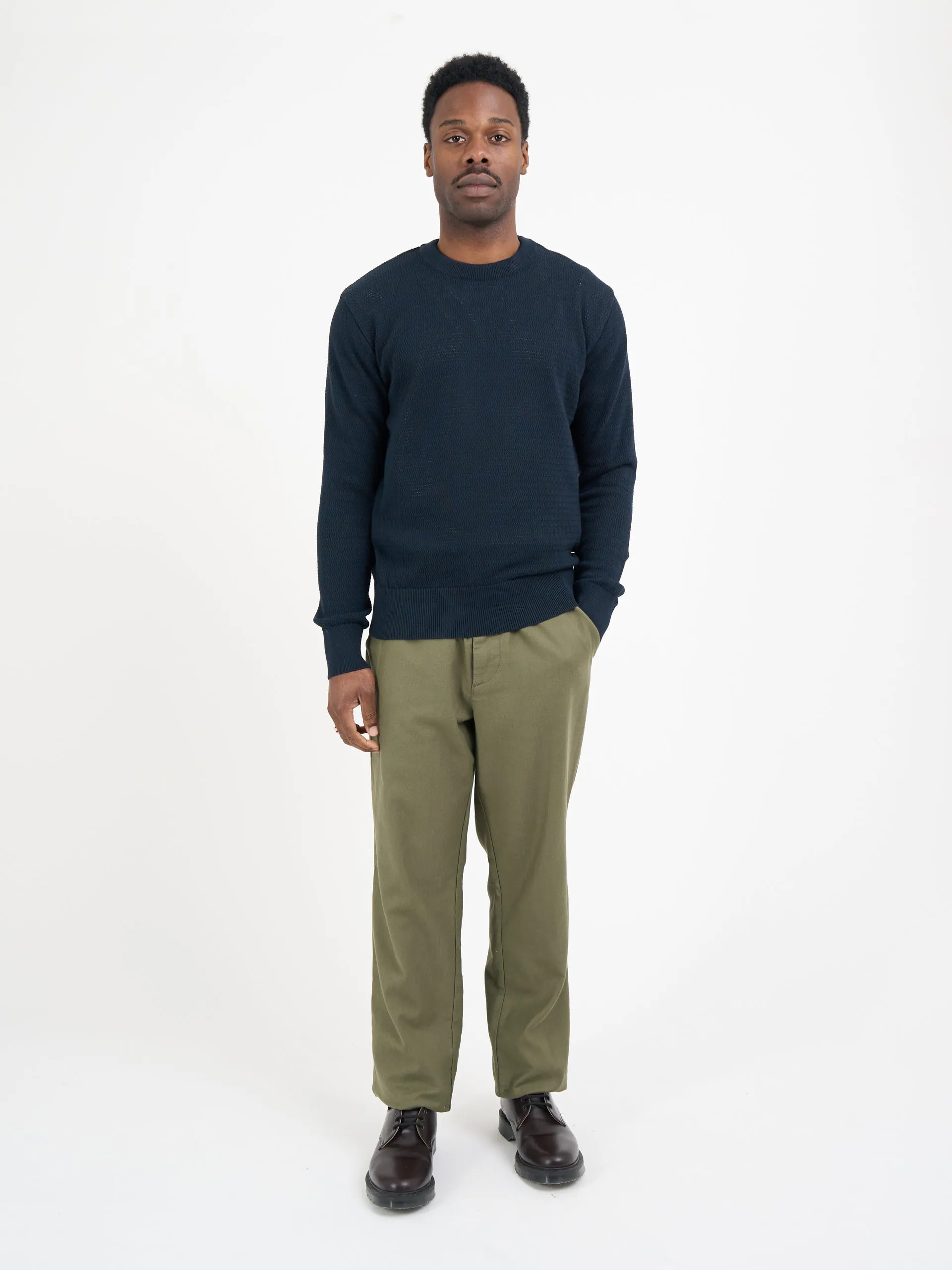 Blenheim Jumper Nicholson Navy sold by Oliver Spencer product image thumbnail 2