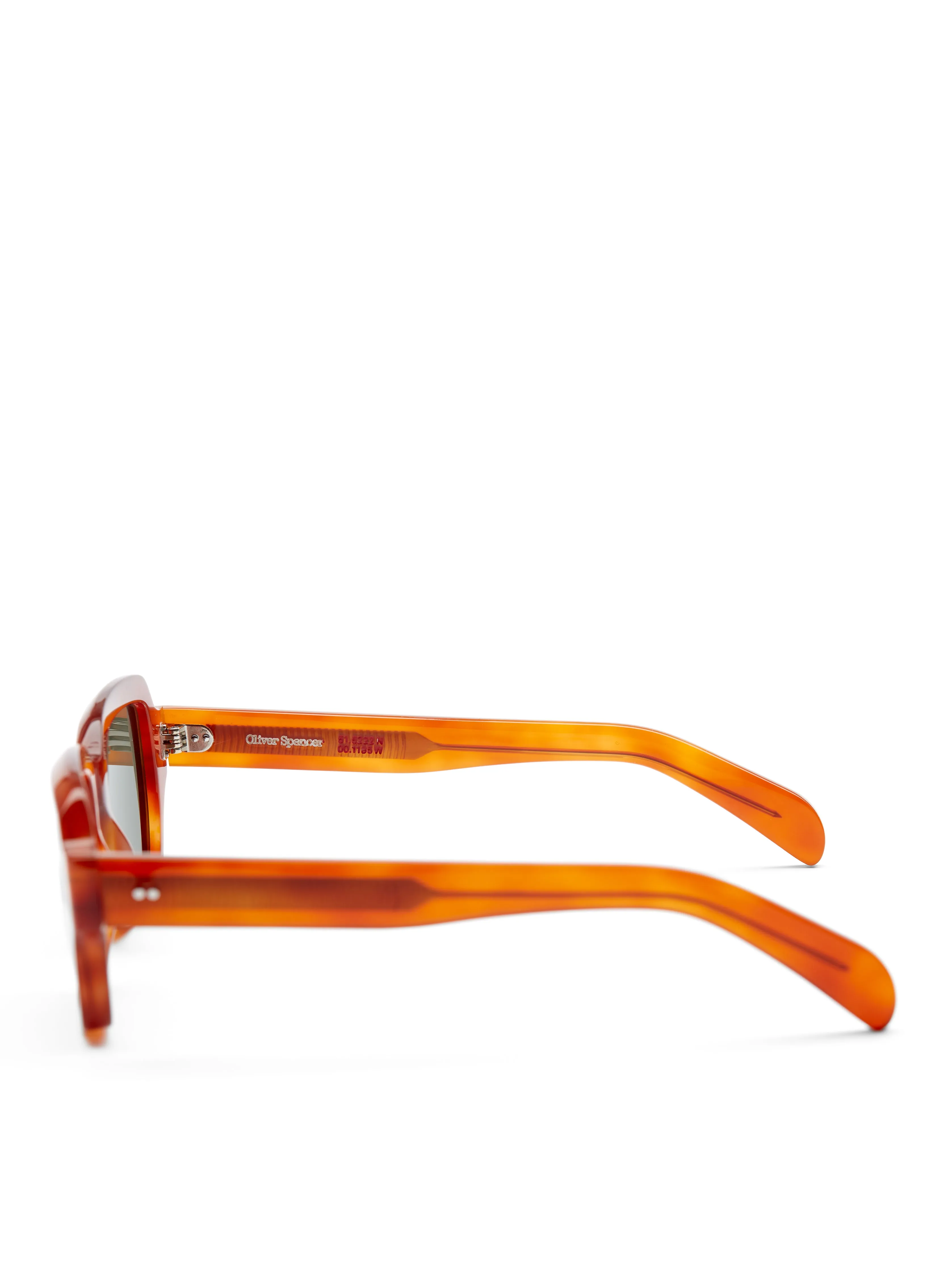 Cubitts x Oliver Spencer Conduit Sunglasses Amber Tortoiseshell sold by Oliver Spencer product image thumbnail 3