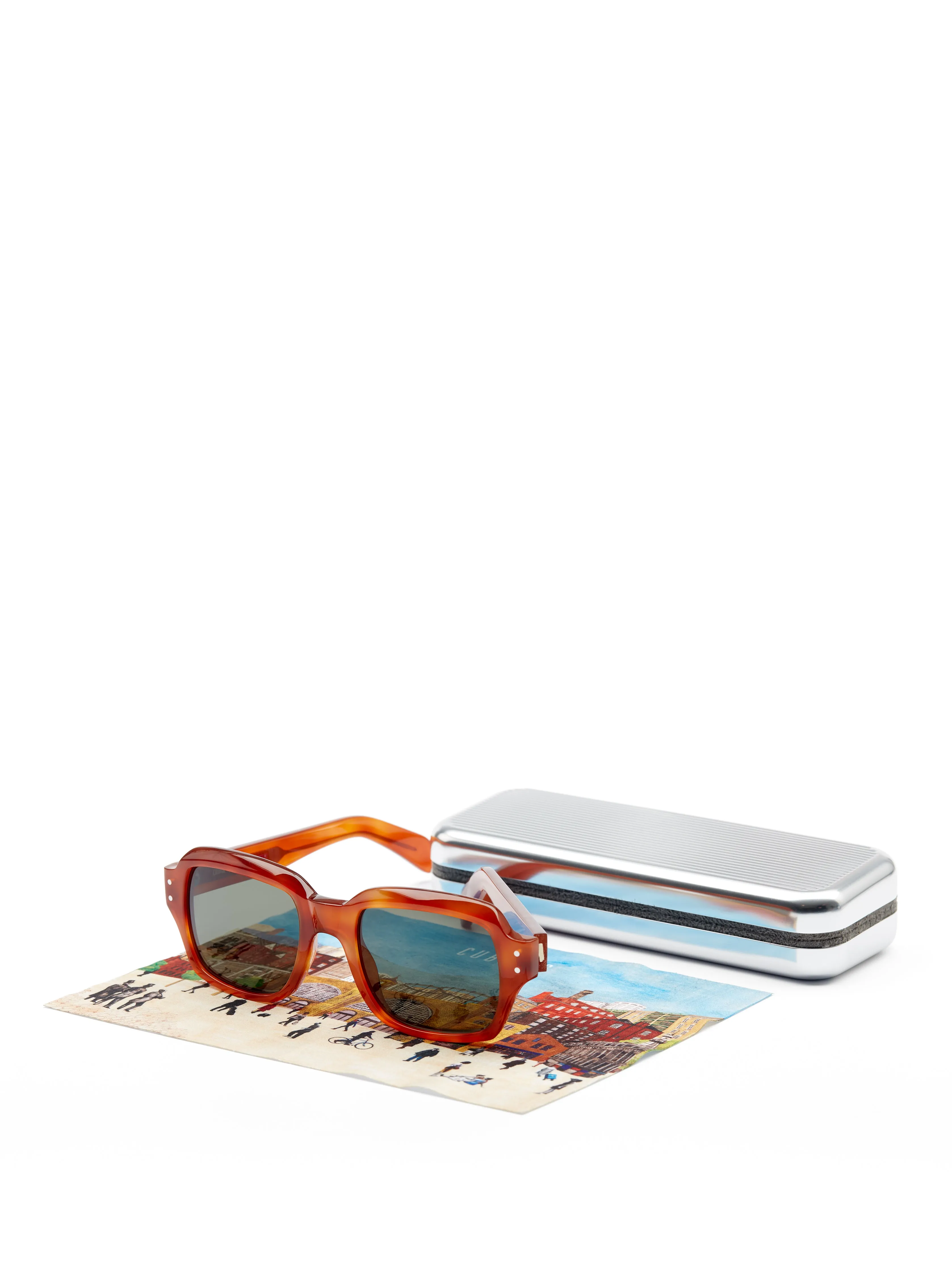 Cubitts x Oliver Spencer Conduit Sunglasses Amber Tortoiseshell sold by Oliver Spencer product image thumbnail 4