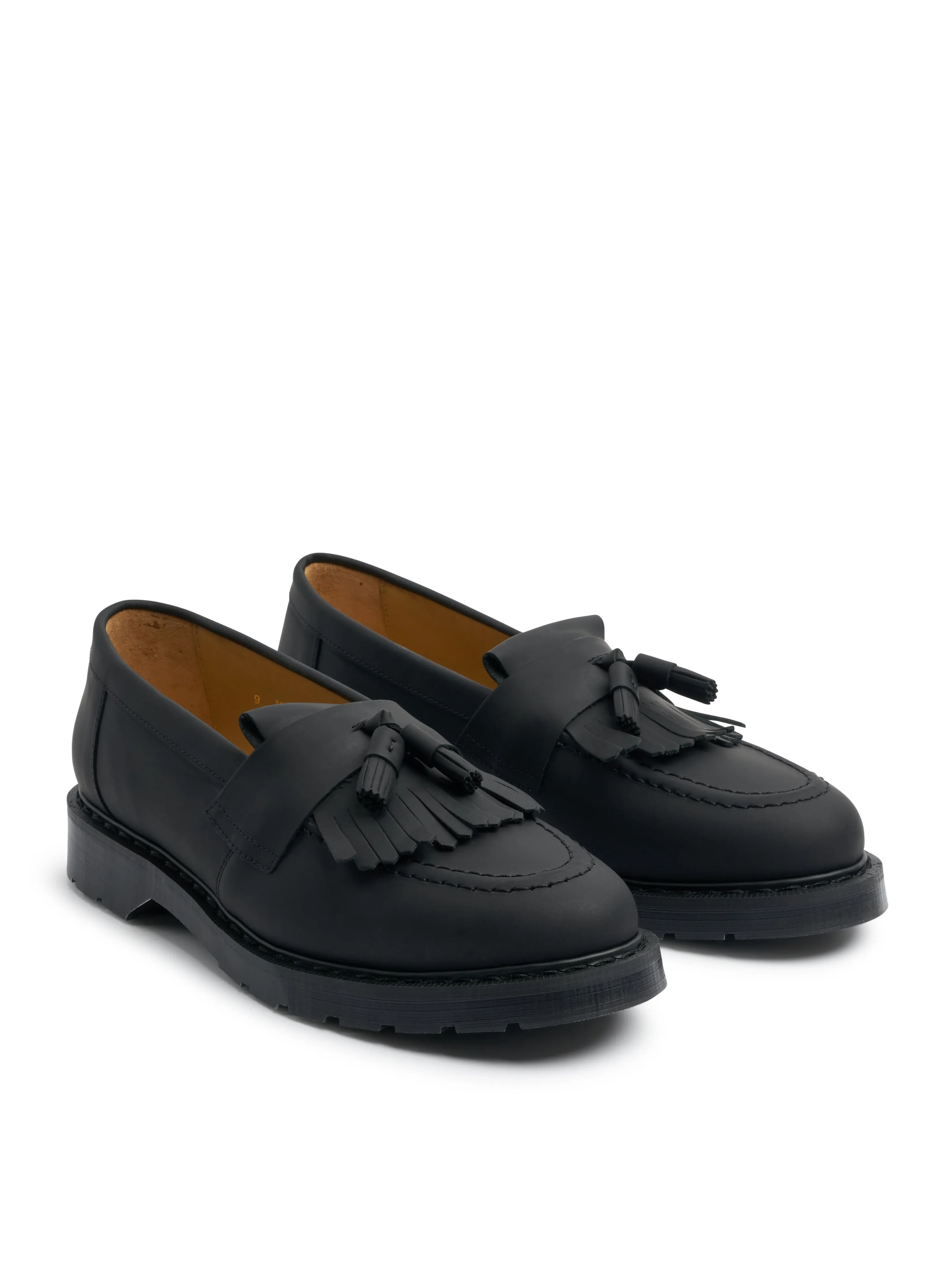 Solovair x Oliver Spencer Black Greasy Leather Tassel Loafer sold by Oliver Spencer product image thumbnail 2