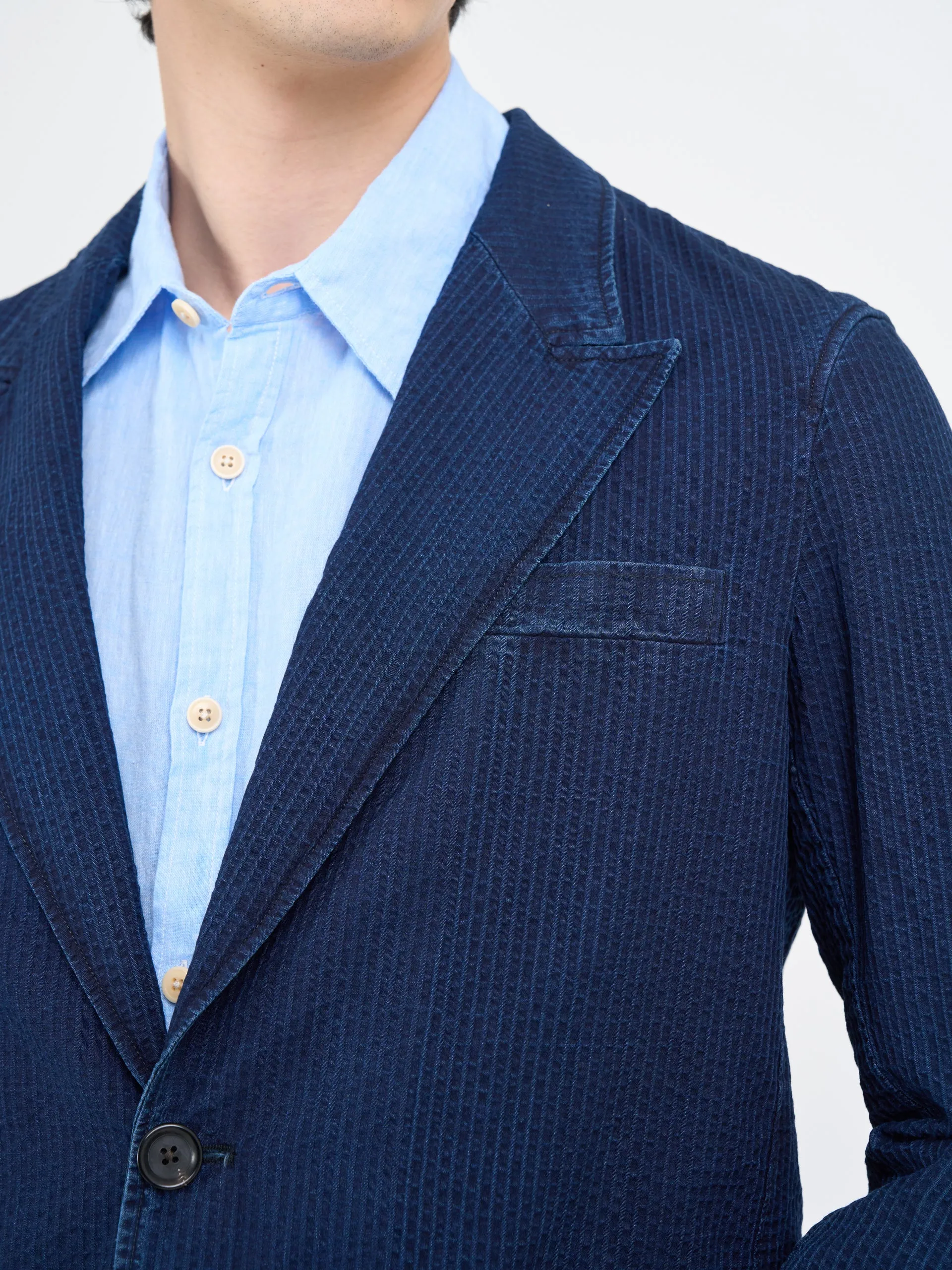 Laurel Jacket Waterford Indigo sold by Oliver Spencer product image thumbnail 4