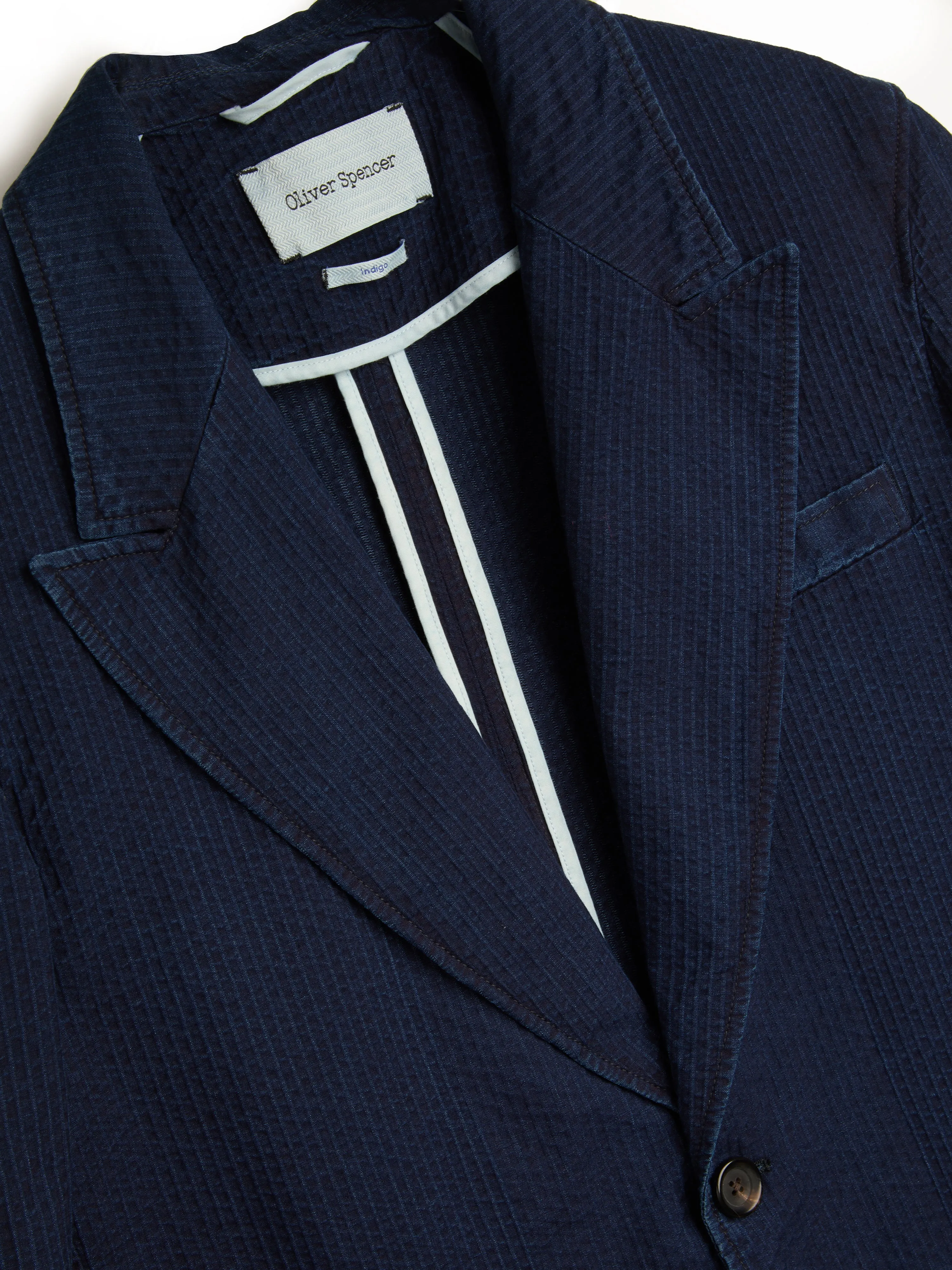 Laurel Jacket Waterford Indigo sold by Oliver Spencer product image thumbnail 5