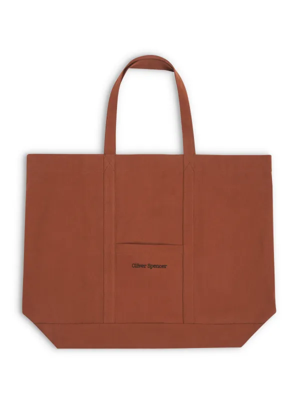 Weekend Tote Bag Cheviot Rust sold by Oliver Spencer
