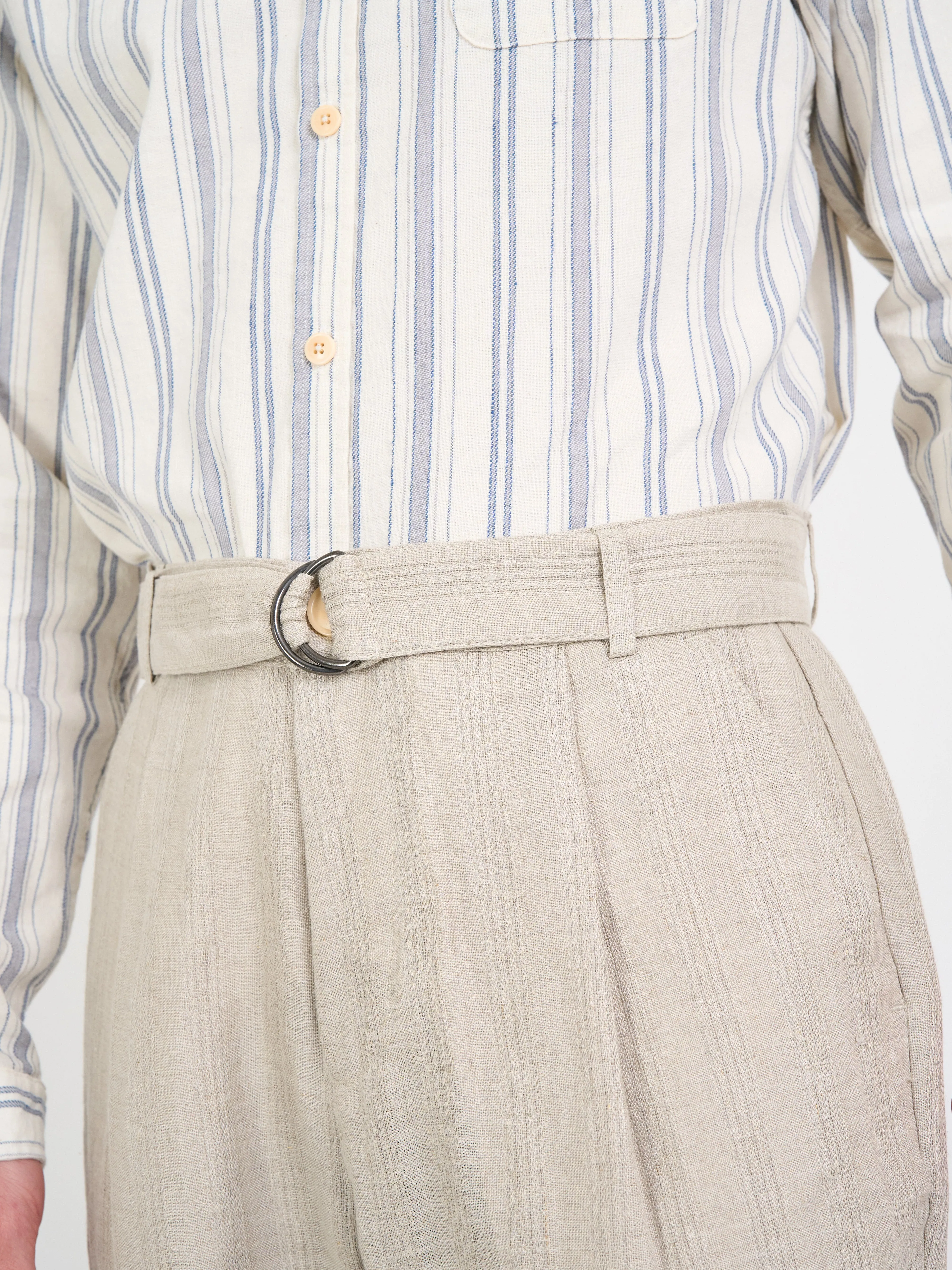 Belted Trousers Arnold Sand sold by Oliver Spencer product image thumbnail 4