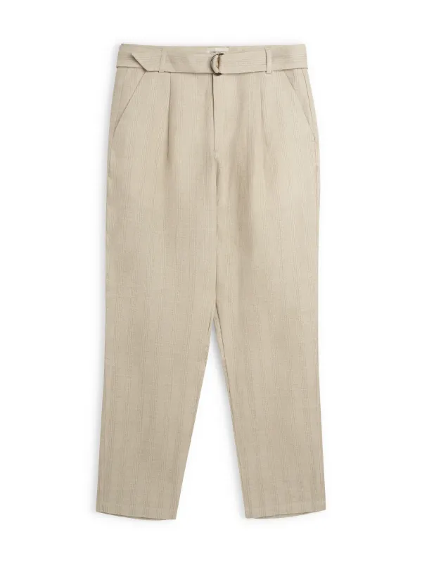 Belted Trousers Arnold Sand sold by Oliver Spencer