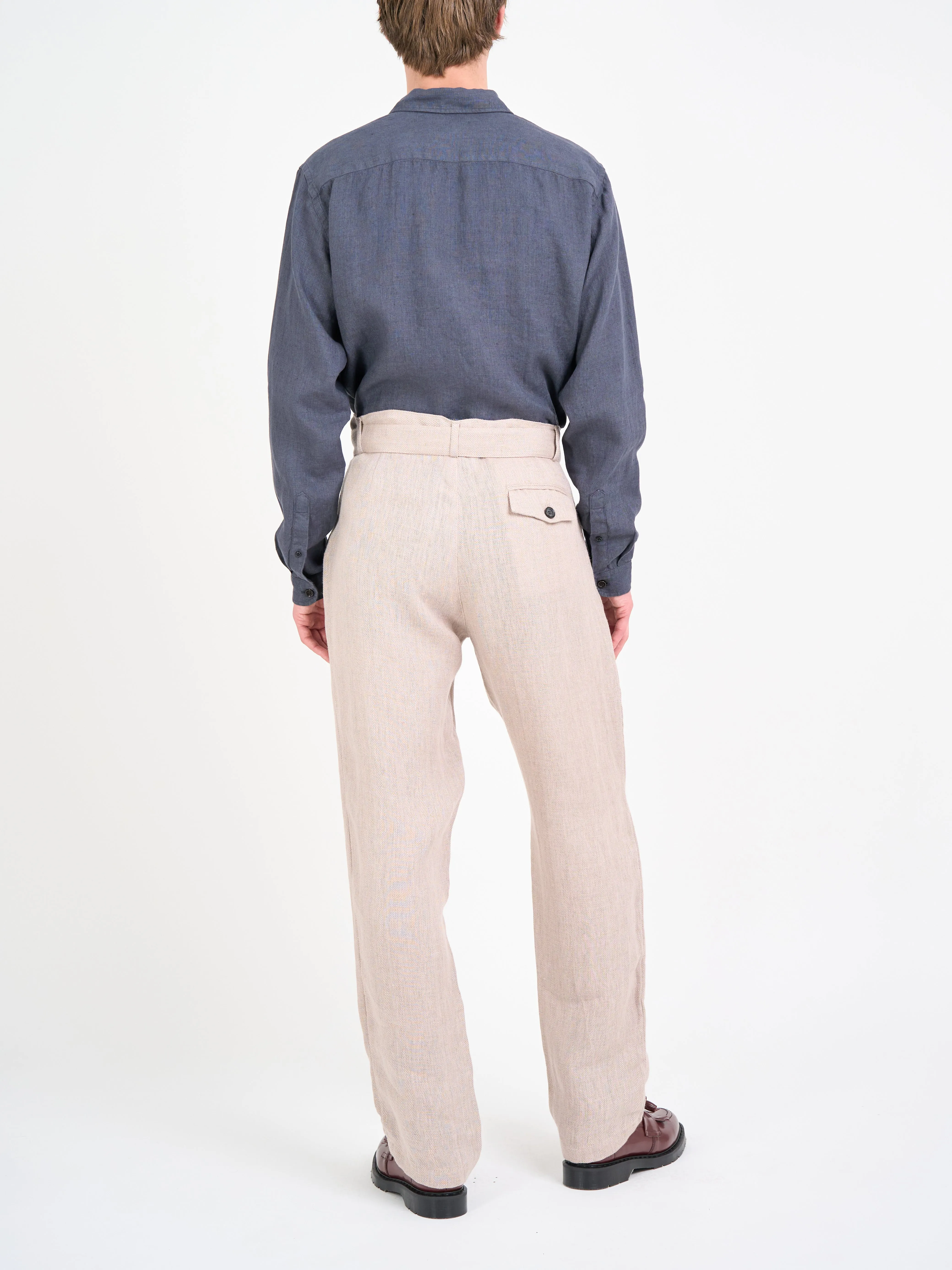 Belted Trousers Southwell Pink sold by Oliver Spencer product image thumbnail 3
