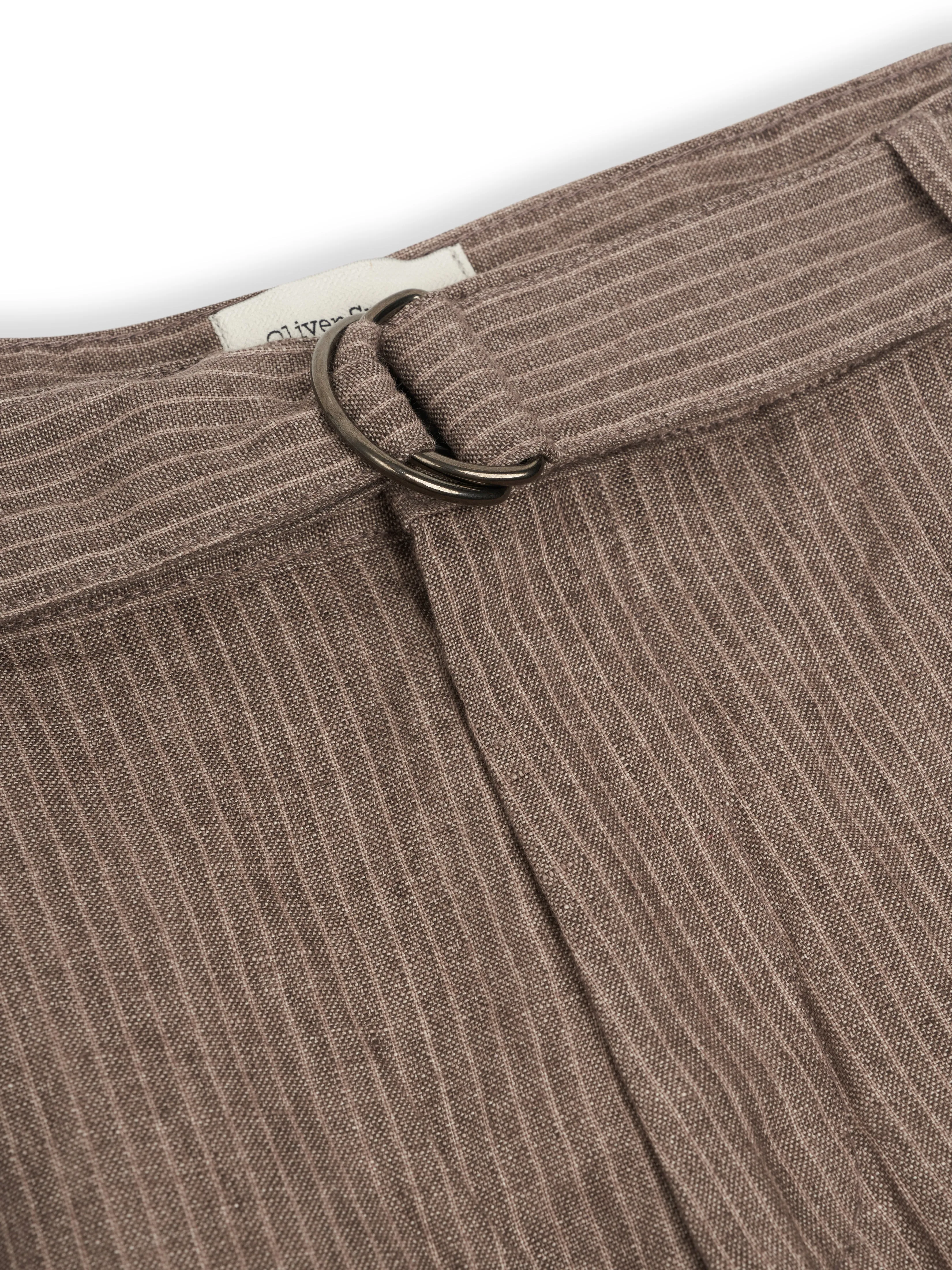 Belted Trousers Wilkins Brown/Pink sold by Oliver Spencer product image thumbnail 5