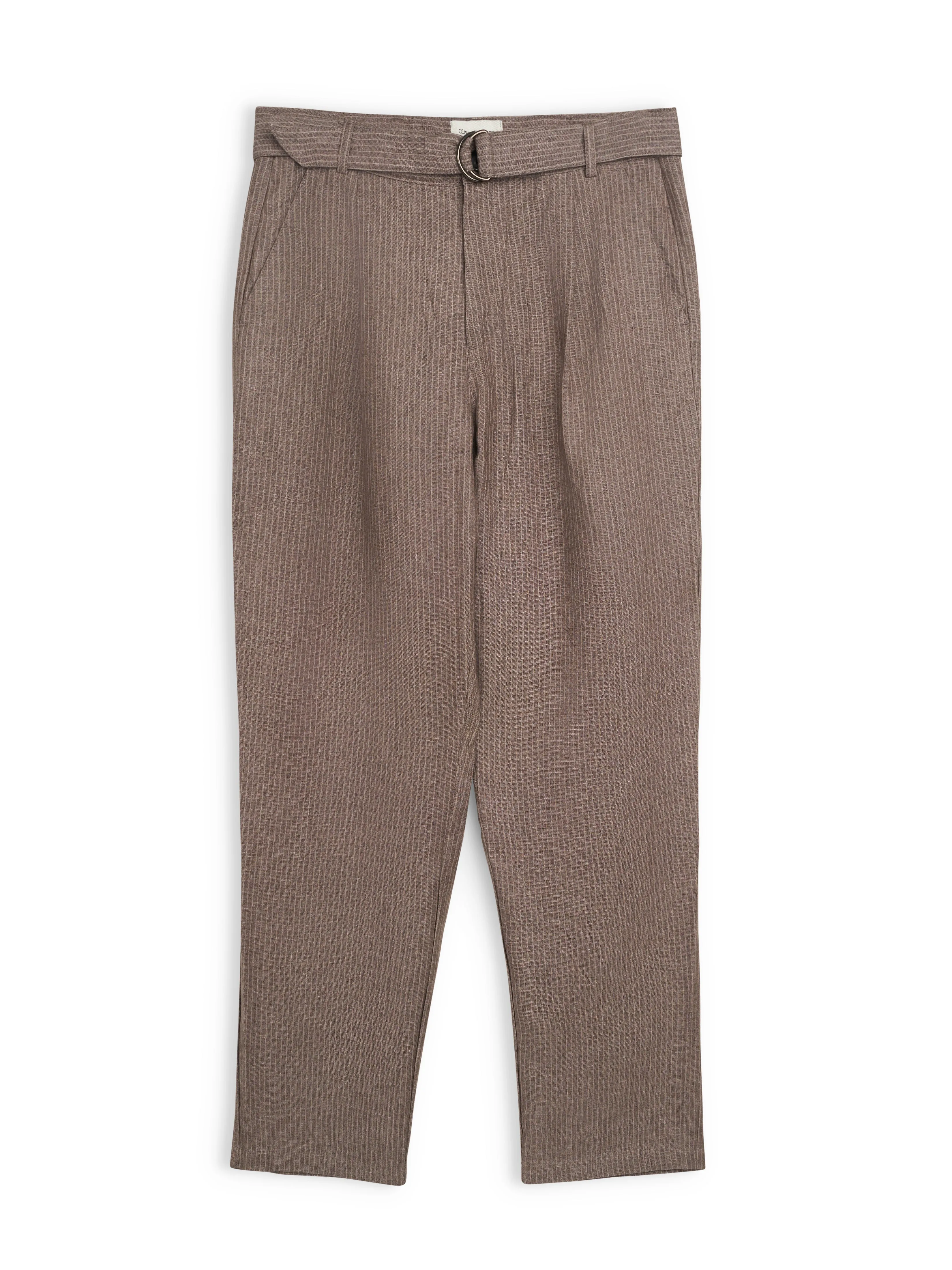 Belted Trousers Wilkins Brown/Pink sold by Oliver Spencer