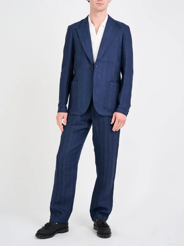 Arnold Navy Laurel Suit sold by Oliver Spencer