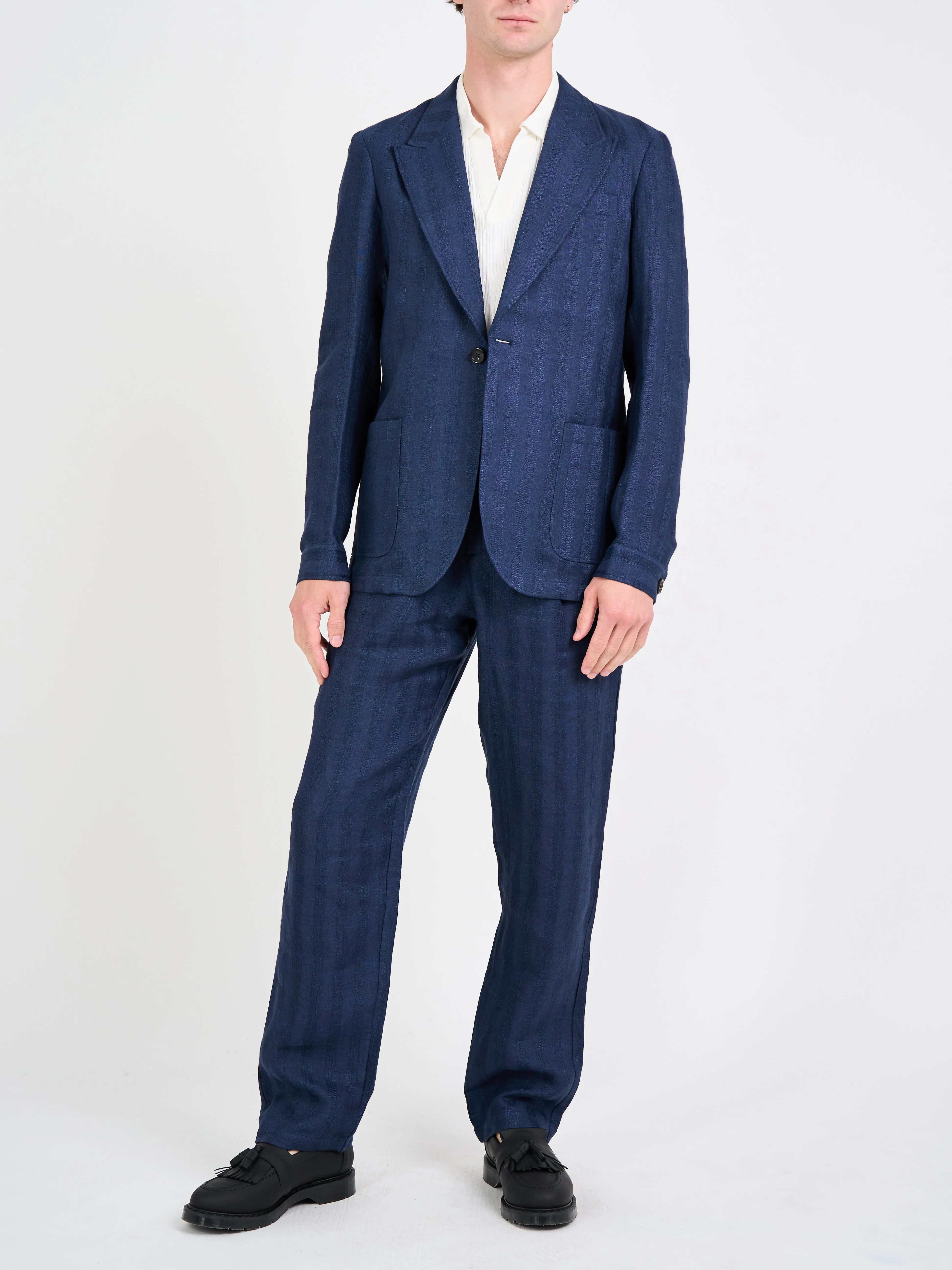Arnold Navy Laurel Suit sold by Oliver Spencer