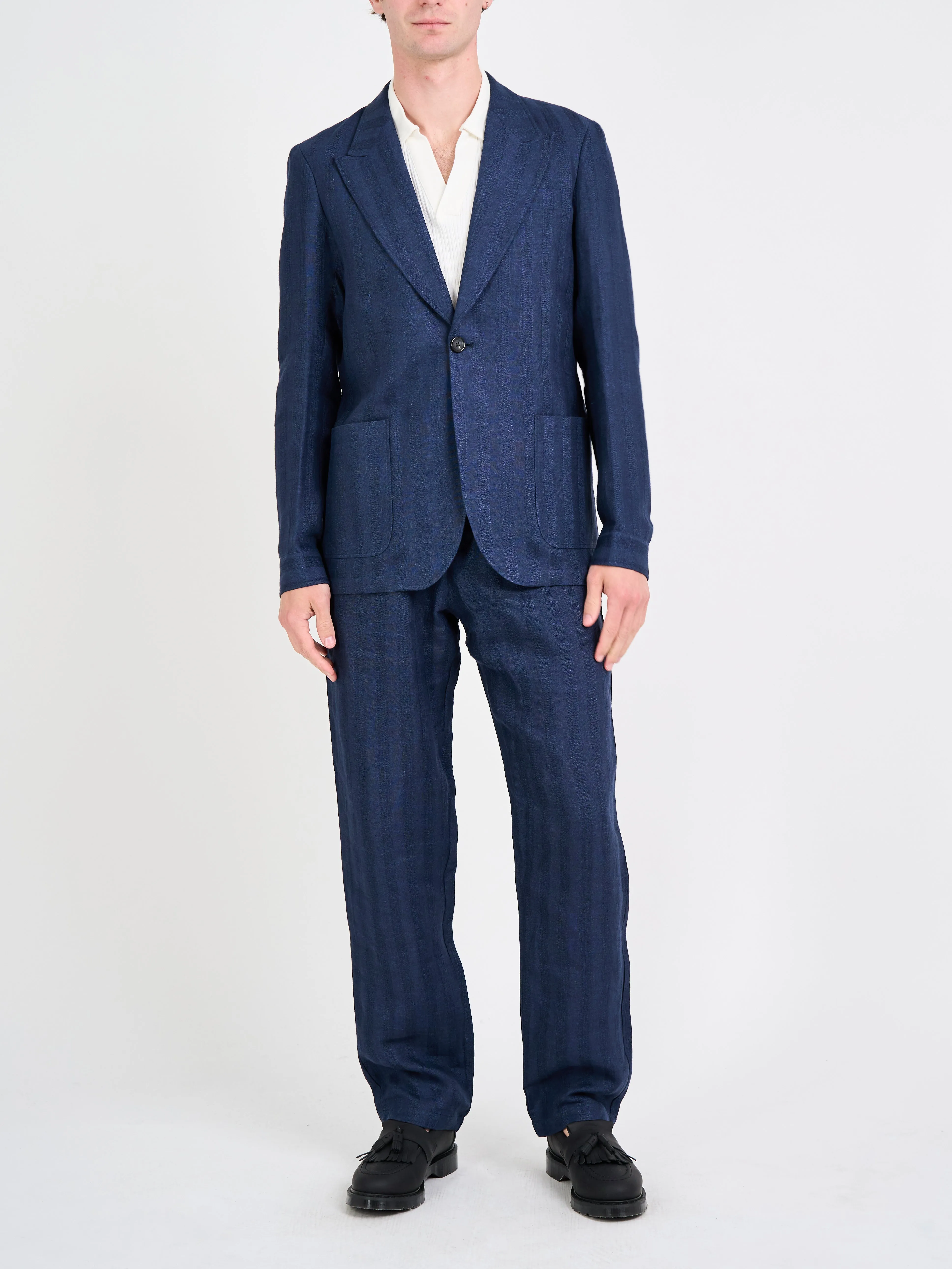 Arnold Navy Laurel Suit sold by Oliver Spencer product image thumbnail 2