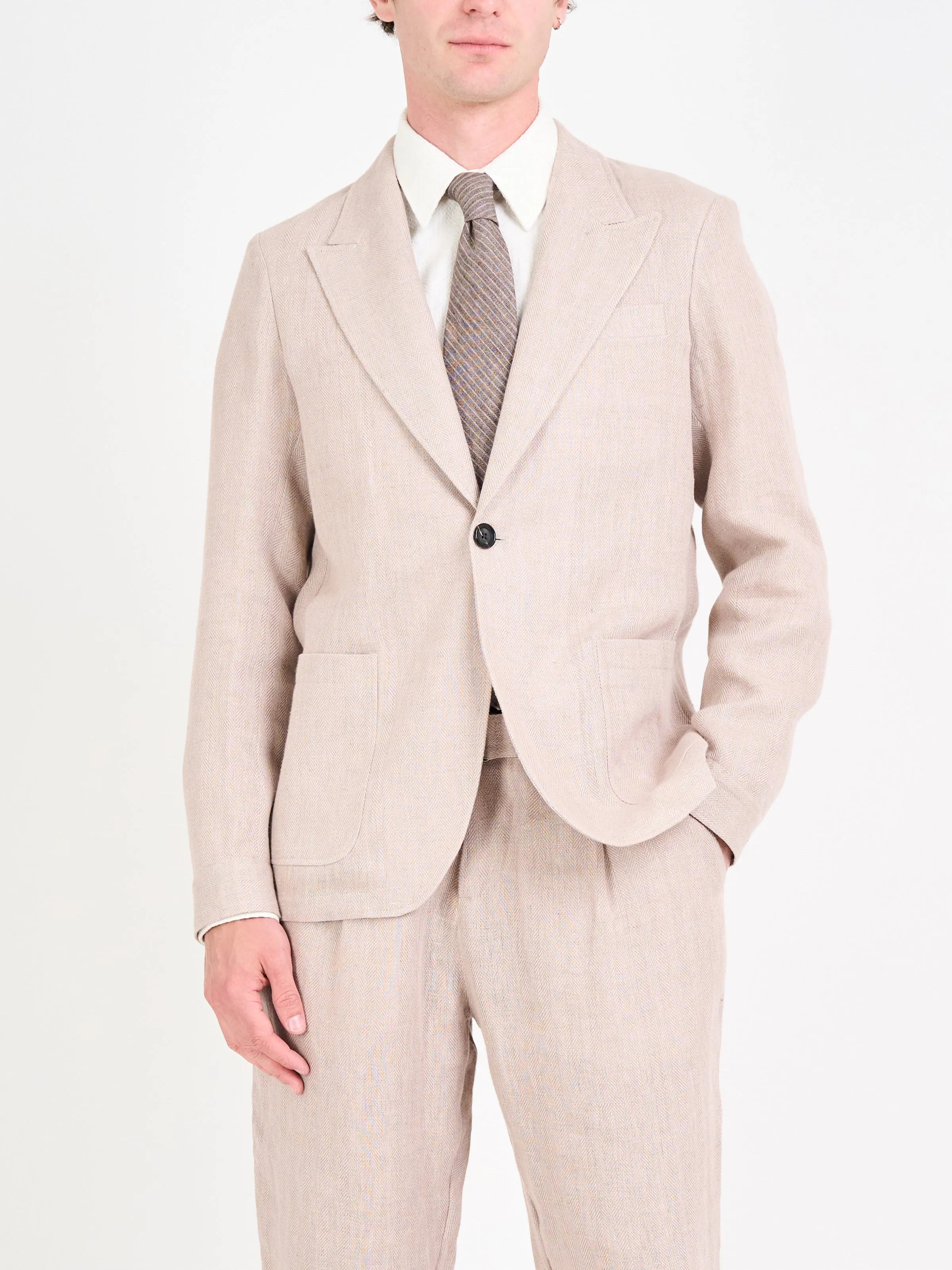 Southwell Pink Laurel Suit sold by Oliver Spencer product image thumbnail 3