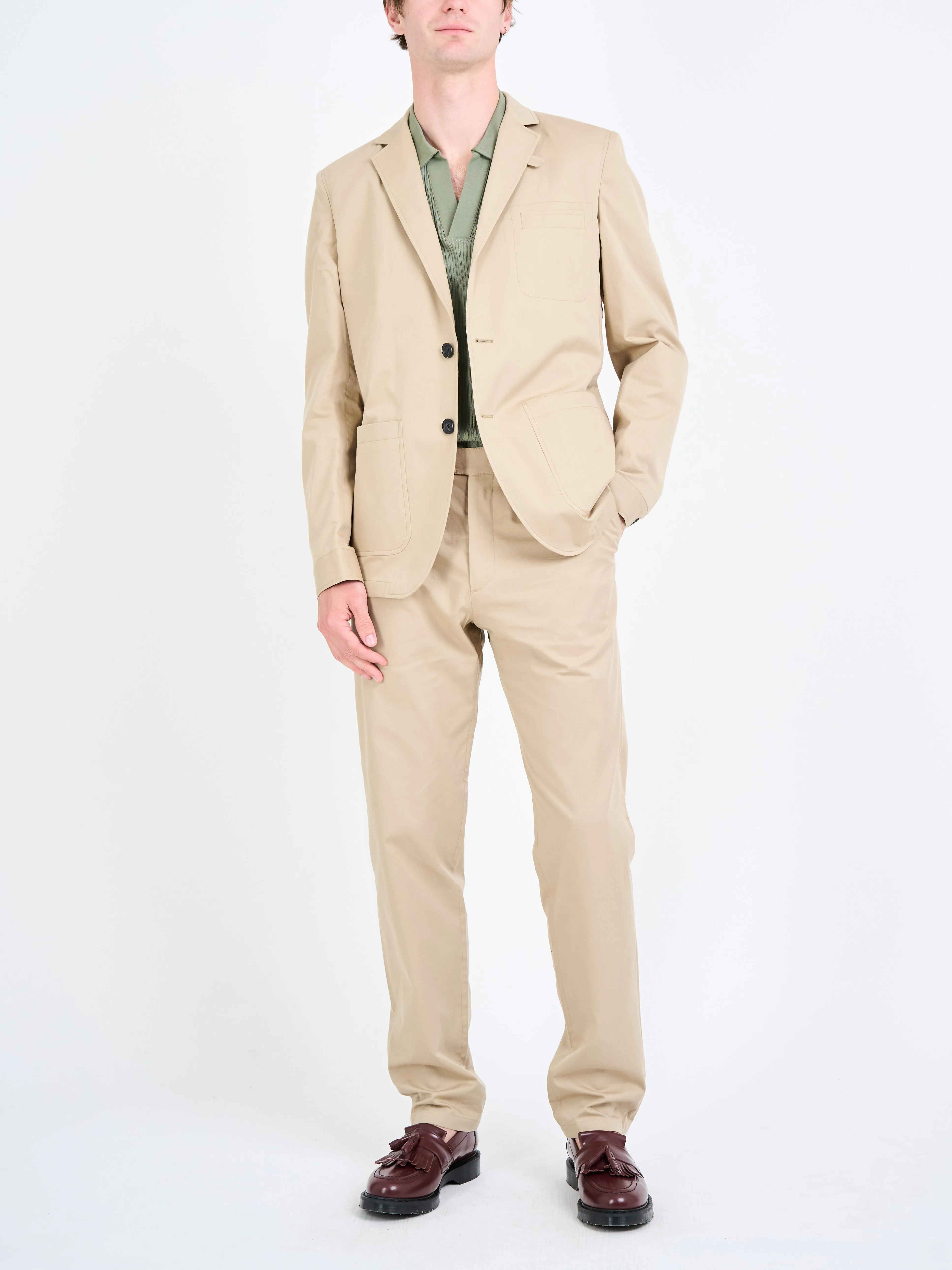 Ashdown Beige Theobald Suit sold by Oliver Spencer product image thumbnail 2