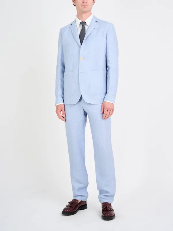 Drescher Blue Theobald Suit sold by Oliver Spencer