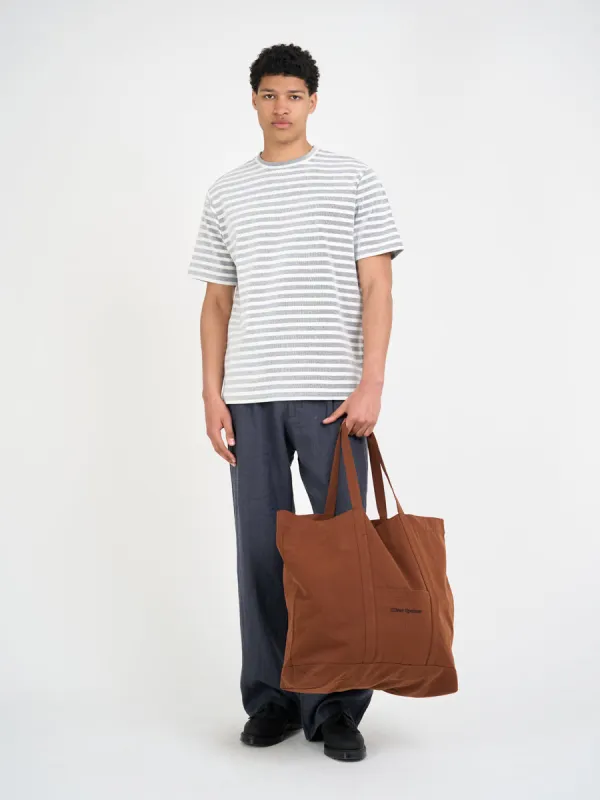 Box T-Shirt Holmes Cream/Navy sold by Oliver Spencer