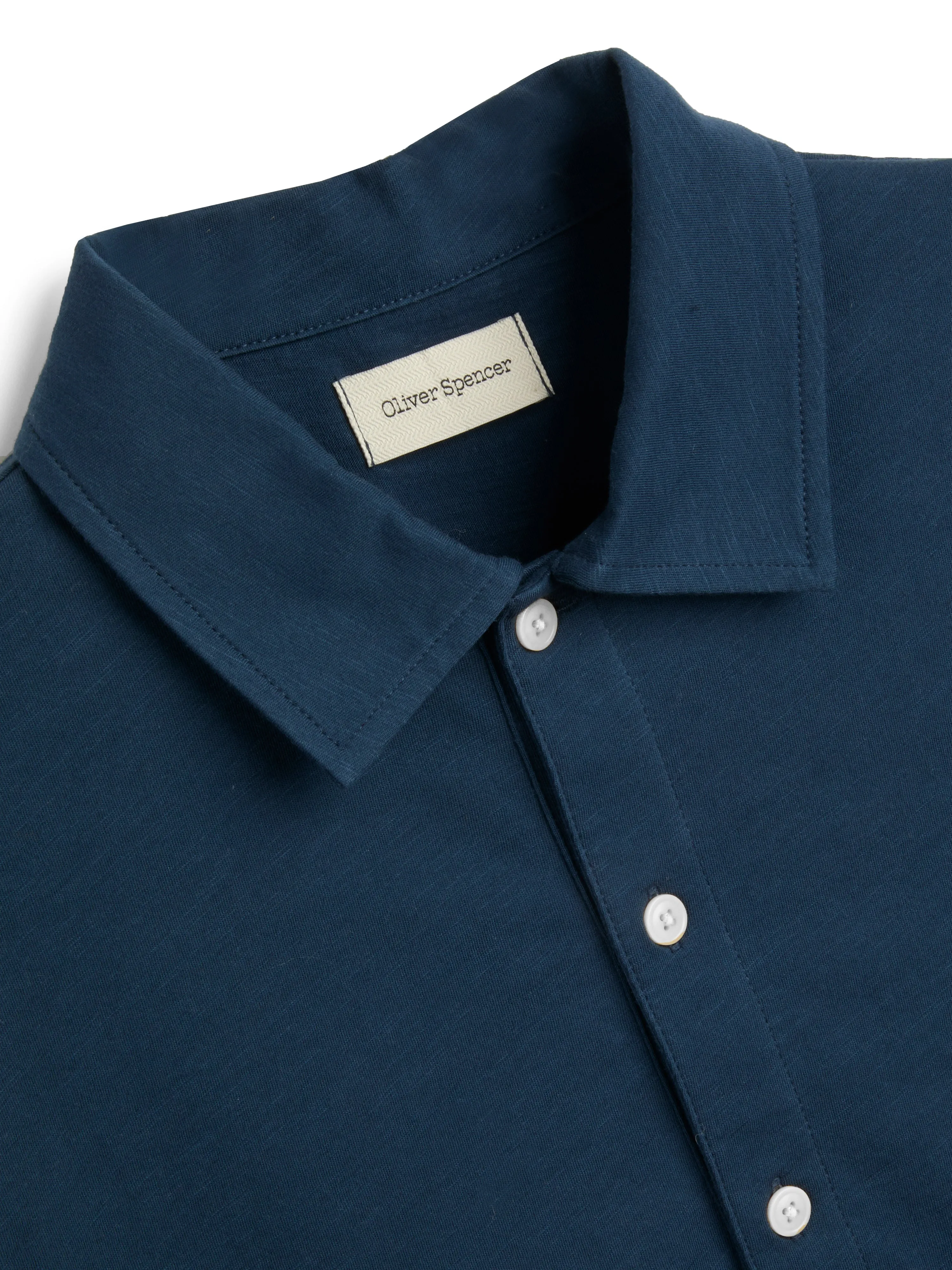 Mersey Polo Shirt Hawley Blue sold by Oliver Spencer product image thumbnail 4