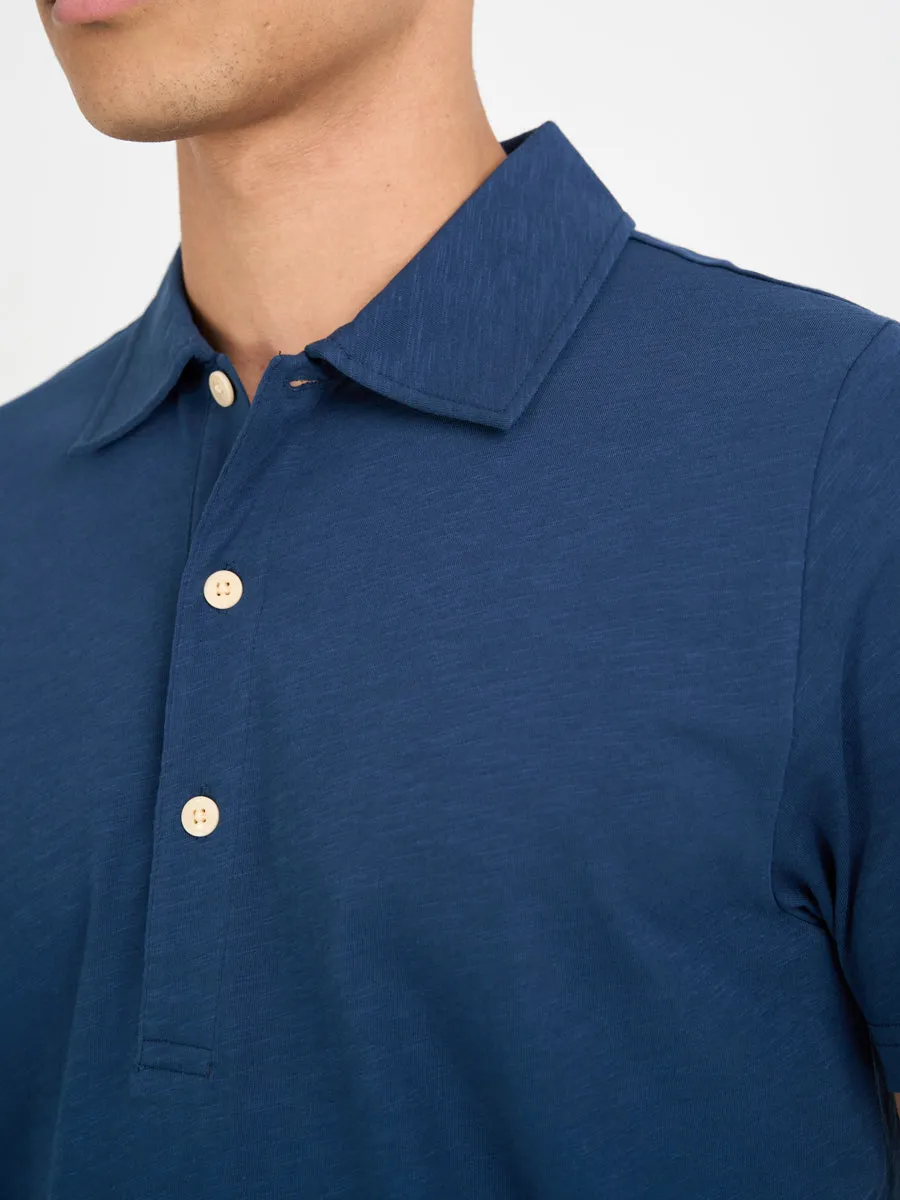 Mersey Polo Shirt Hawley Blue sold by Oliver Spencer product image thumbnail 5