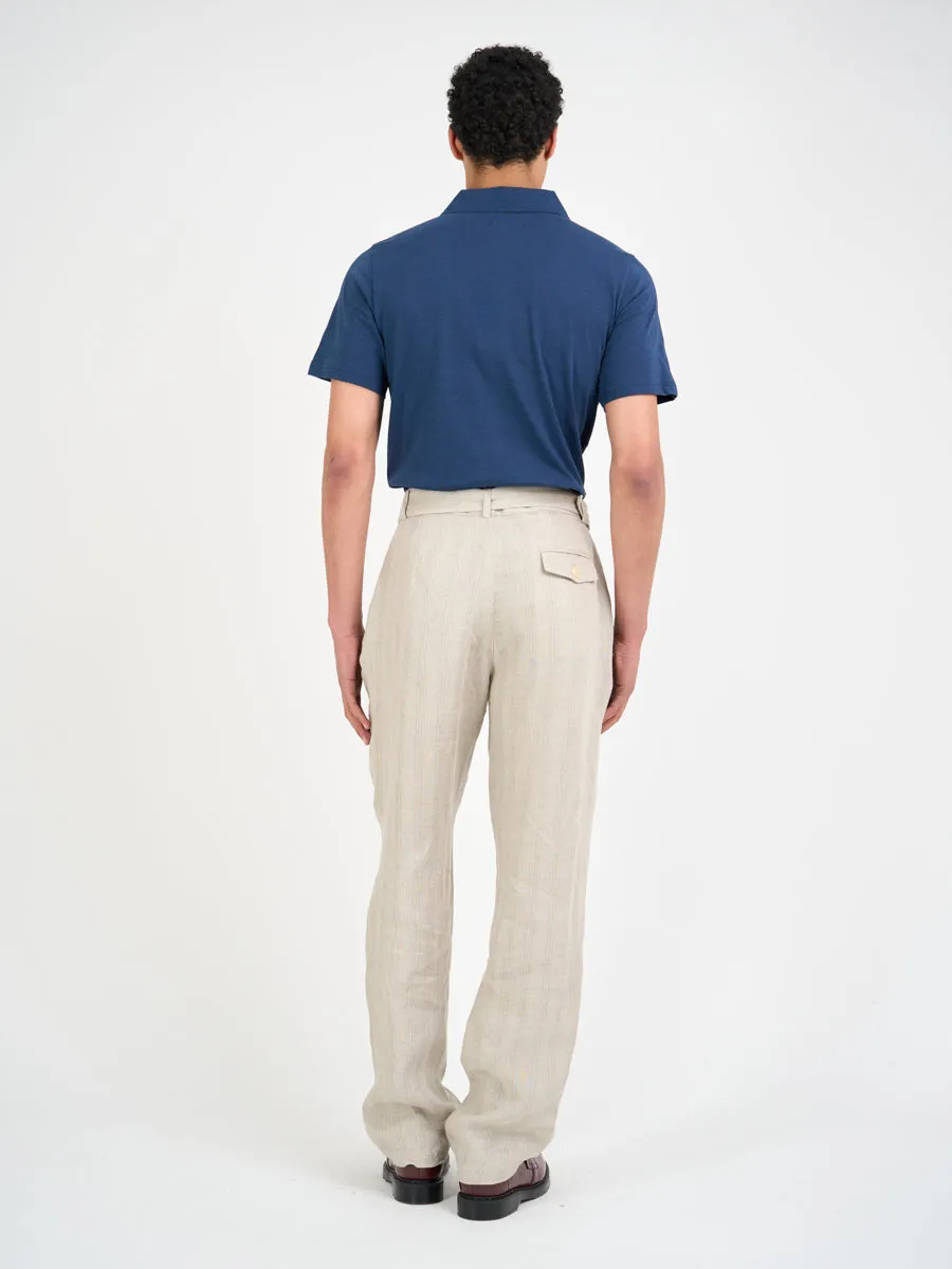 Mersey Polo Shirt Hawley Blue sold by Oliver Spencer product image thumbnail 3