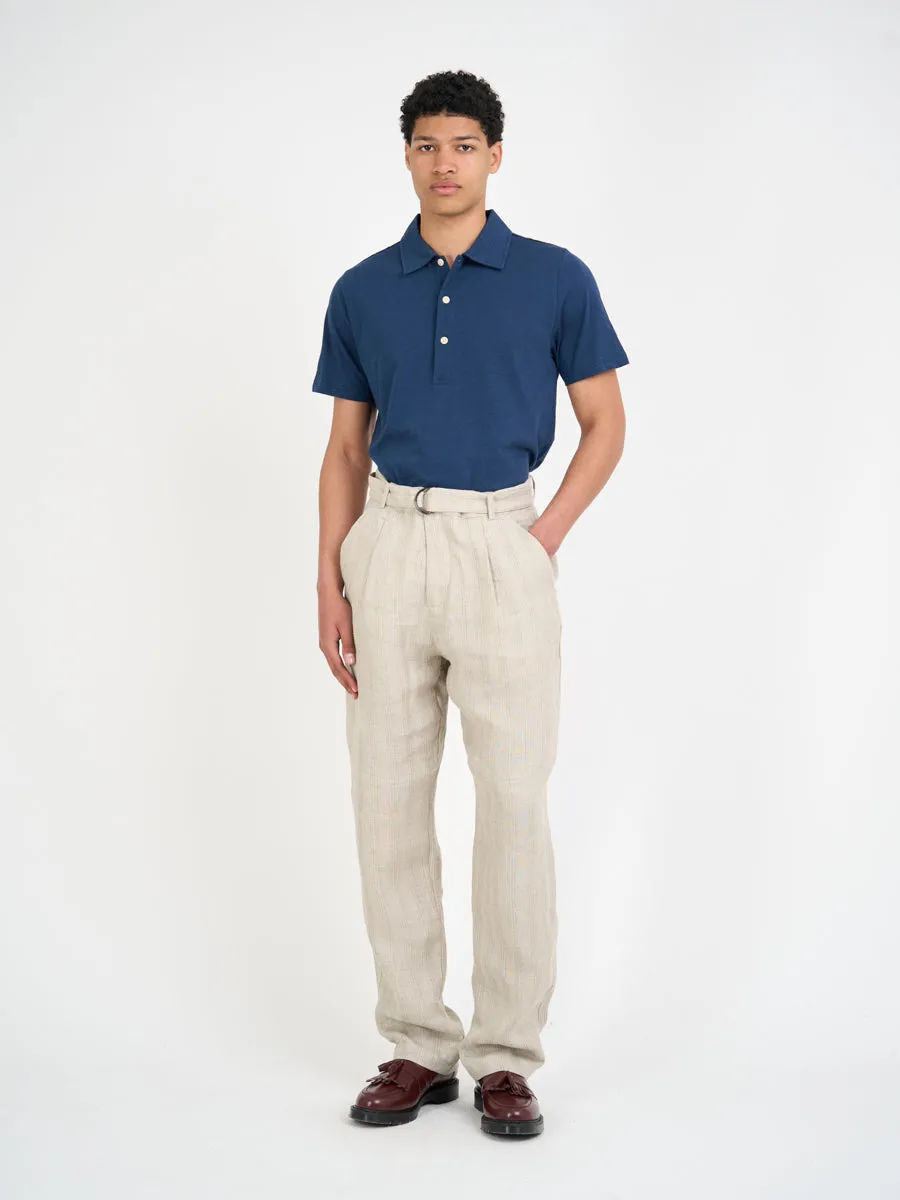 Mersey Polo Shirt Hawley Blue sold by Oliver Spencer product image thumbnail 2