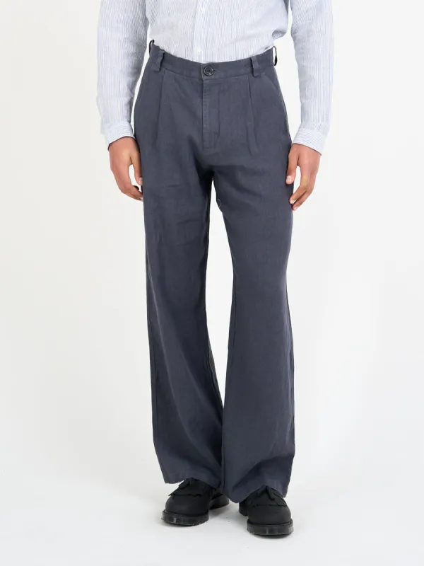 Orsman Trousers Bleeker Gunmetal Grey sold by Oliver Spencer