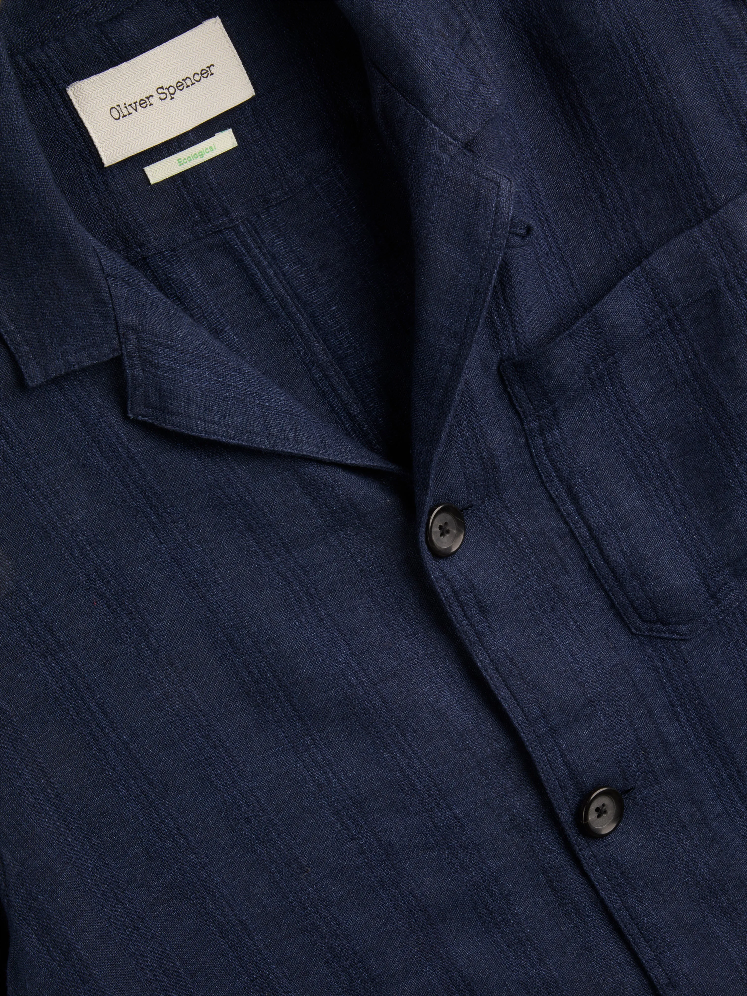 Bradwell Jacket Arnold Navy sold by Oliver Spencer product image thumbnail 3