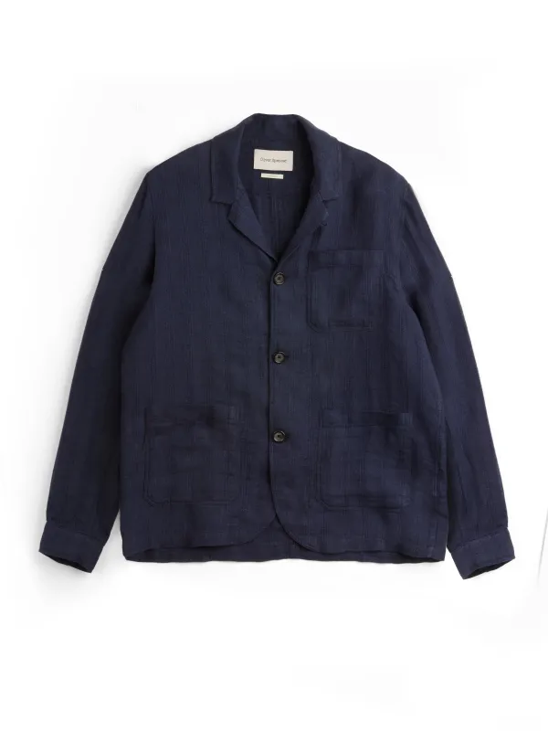 Bradwell Jacket Arnold Navy sold by Oliver Spencer