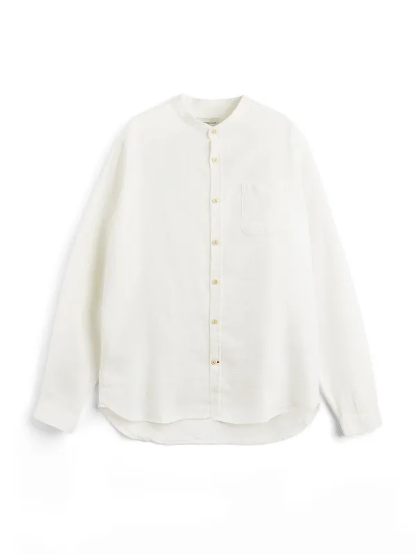 Grandad Shirt Lennon Cream sold by Oliver Spencer