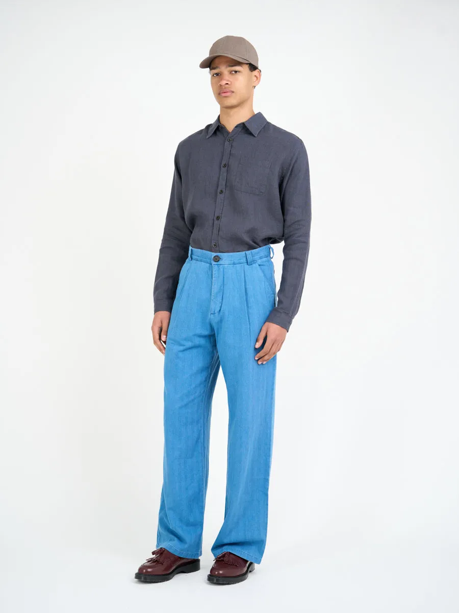 New York Special Shirt Bleeker Gunmetal Grey sold by Oliver Spencer product image thumbnail 2