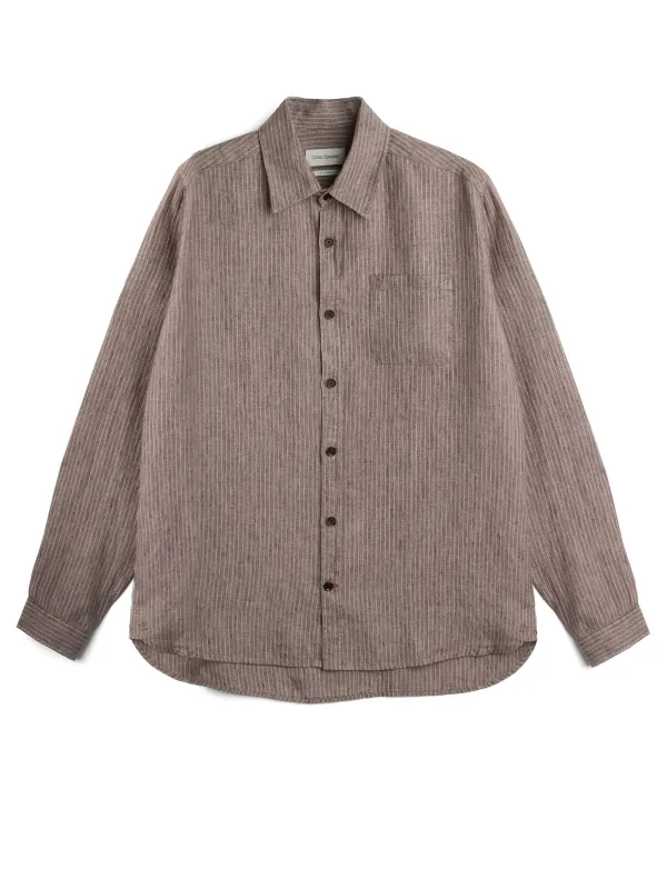 New York Special Shirt Wilkins Brown/Pink sold by Oliver Spencer