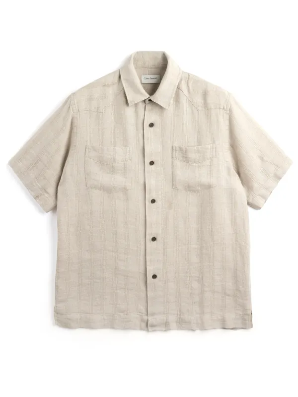 Santiago Short Sleeve Shirt Arnold Sand sold by Oliver Spencer