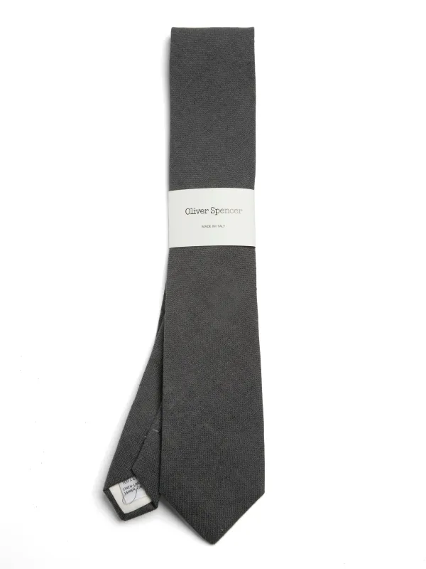 Tie Bleeker Gunmetal Grey sold by Oliver Spencer