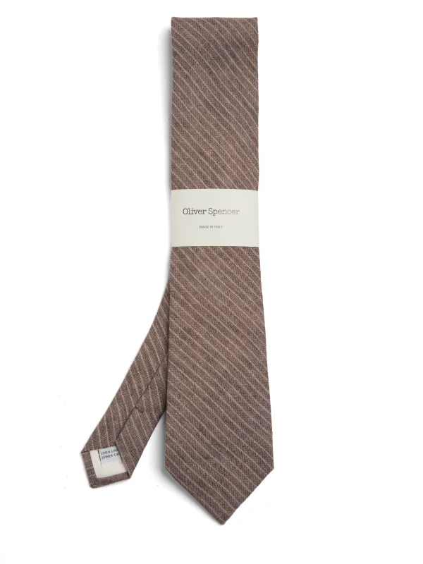 Tie Wilkins Brown/Pink sold by Oliver Spencer