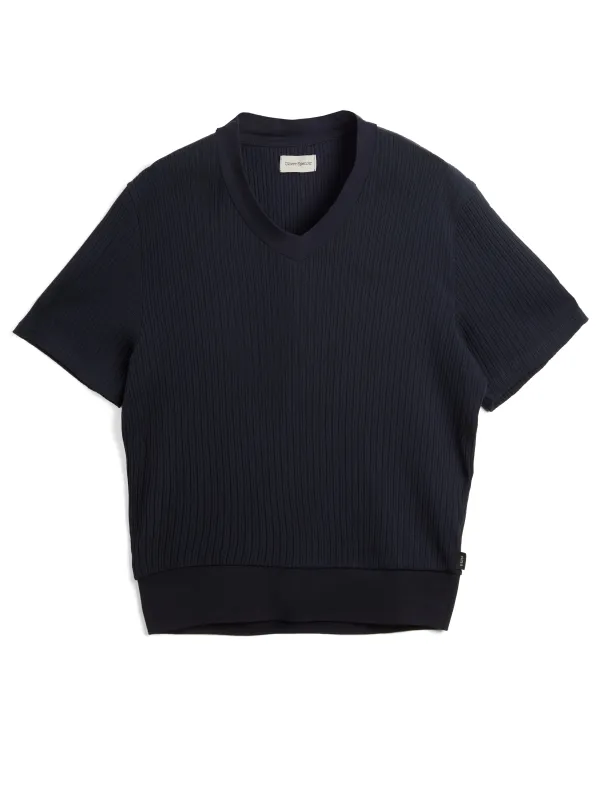 Lynton T-Shirt Sherwin Navy sold by Oliver Spencer