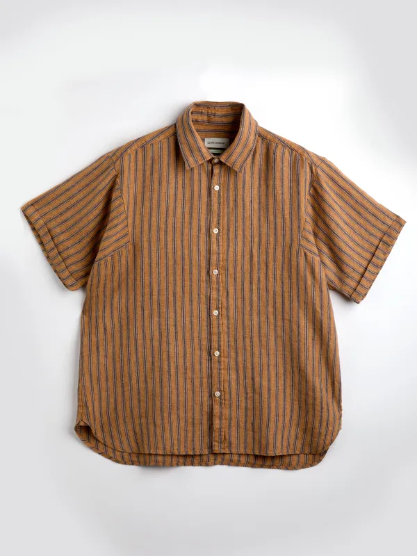 Garrison Short Sleeve Shirt Chapman Orange sold by Oliver Spencer