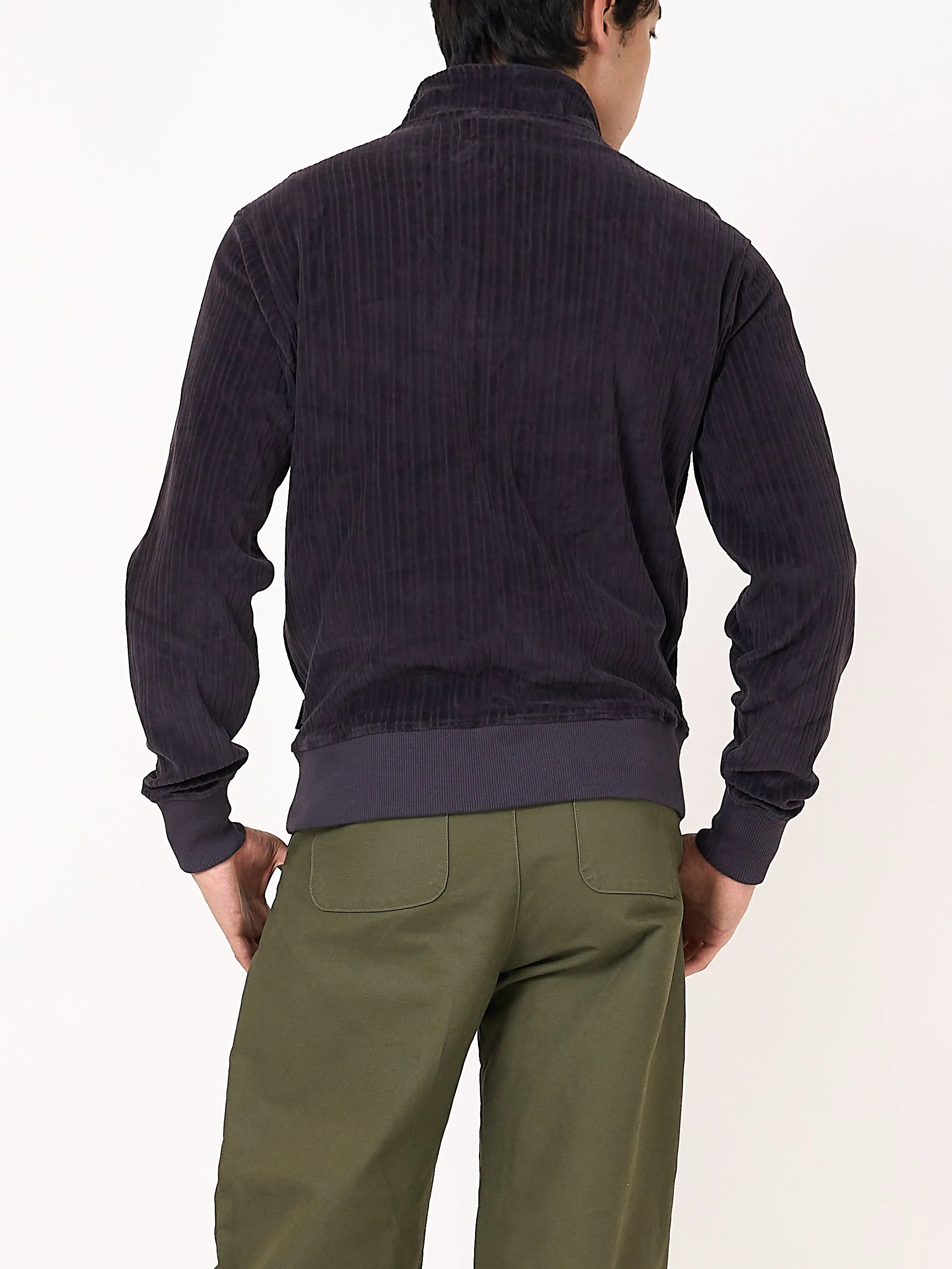 Half Zip Sweatshirt Willow Aubergine sold by Oliver Spencer product image thumbnail 4