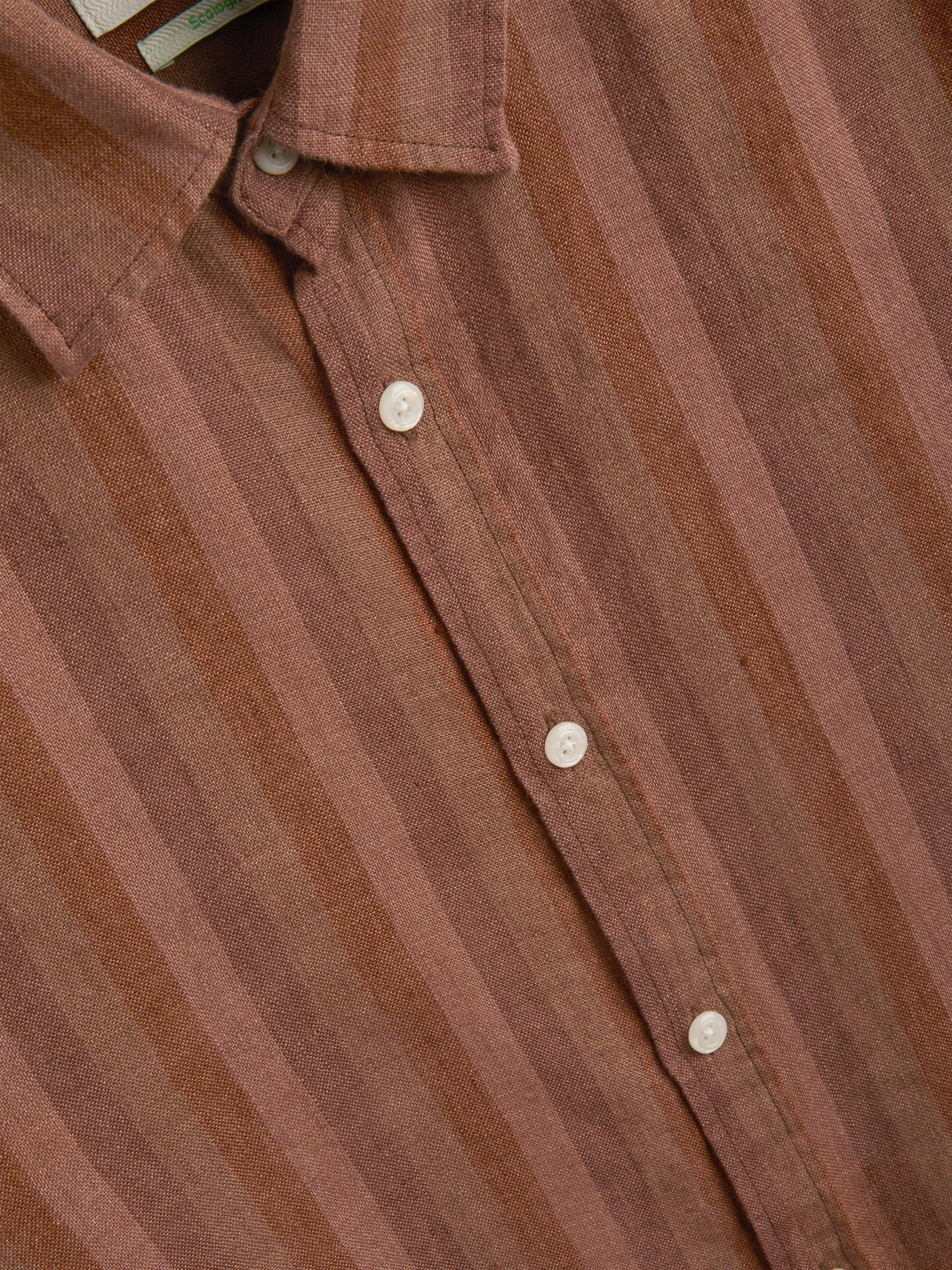 Garrison Short Sleeve Shirt Lowson Terracotta sold by Oliver Spencer product image thumbnail 5