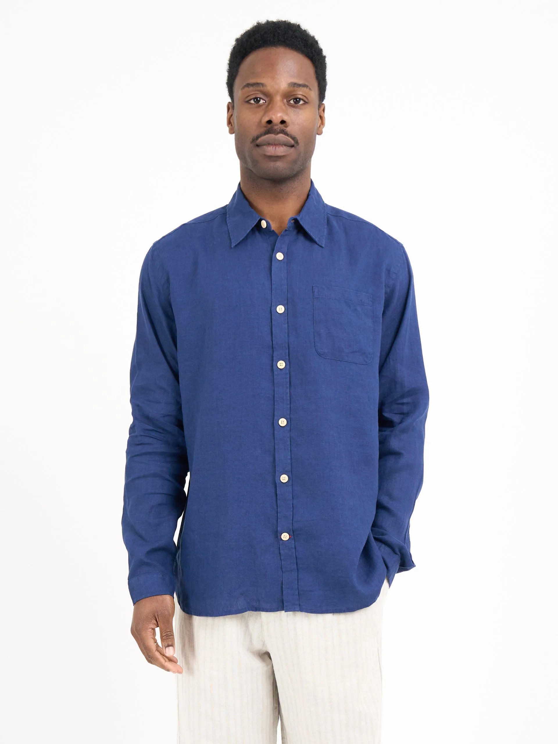 New York Special Shirt Bridford Navy sold by Oliver Spencer product image thumbnail 3