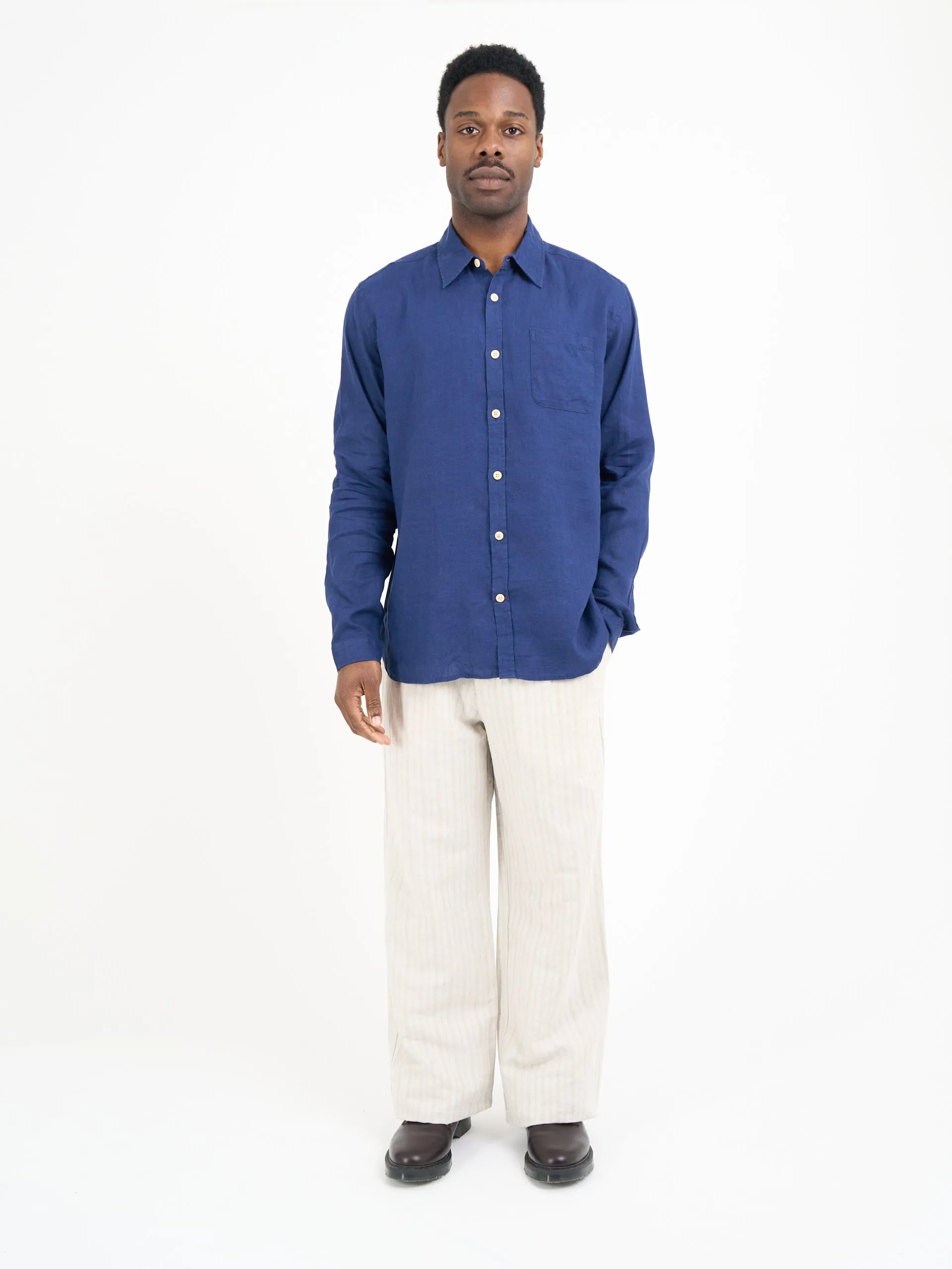 New York Special Shirt Bridford Navy sold by Oliver Spencer product image thumbnail 2