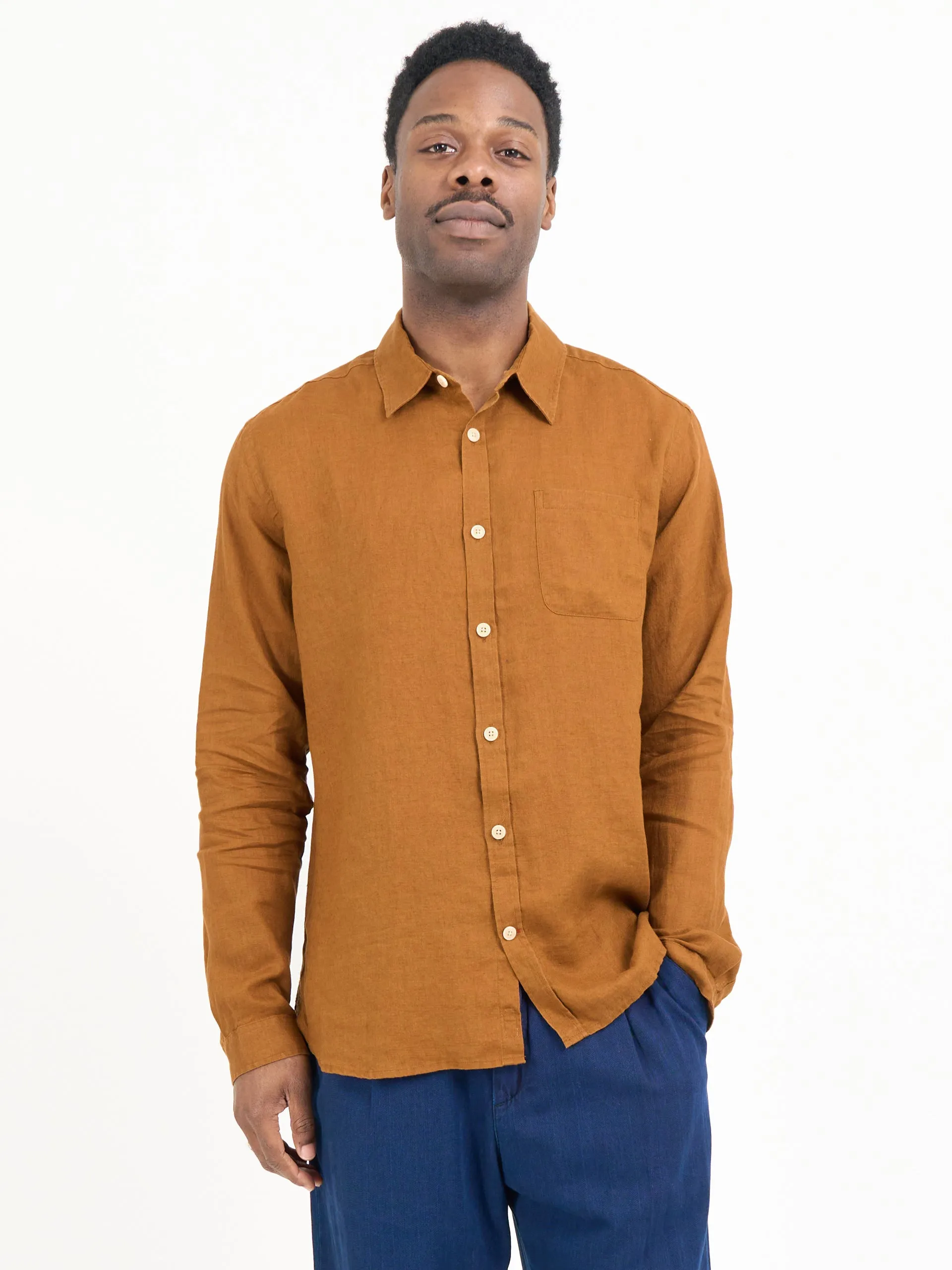 New York Special Shirt Bridford Orange sold by Oliver Spencer product image thumbnail 3