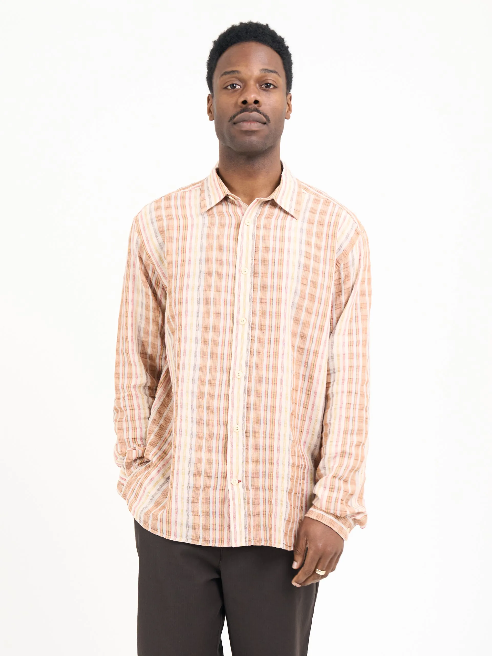 Atlanta Long Sleeve Shirt Brightwell Multi sold by Oliver Spencer product image thumbnail 4