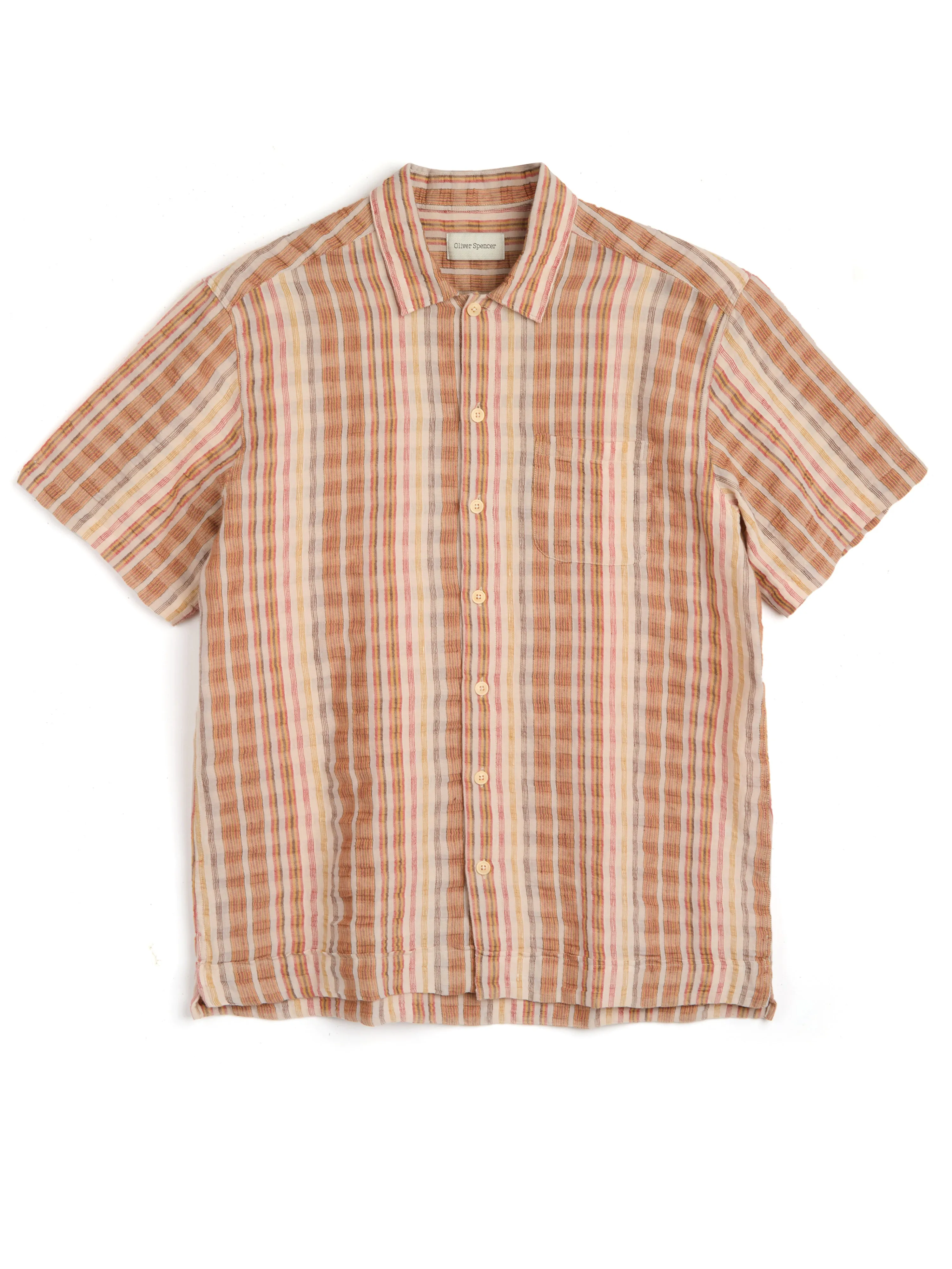 Riviera Short Sleeve Shirt Brightwell Multi sold by Oliver Spencer