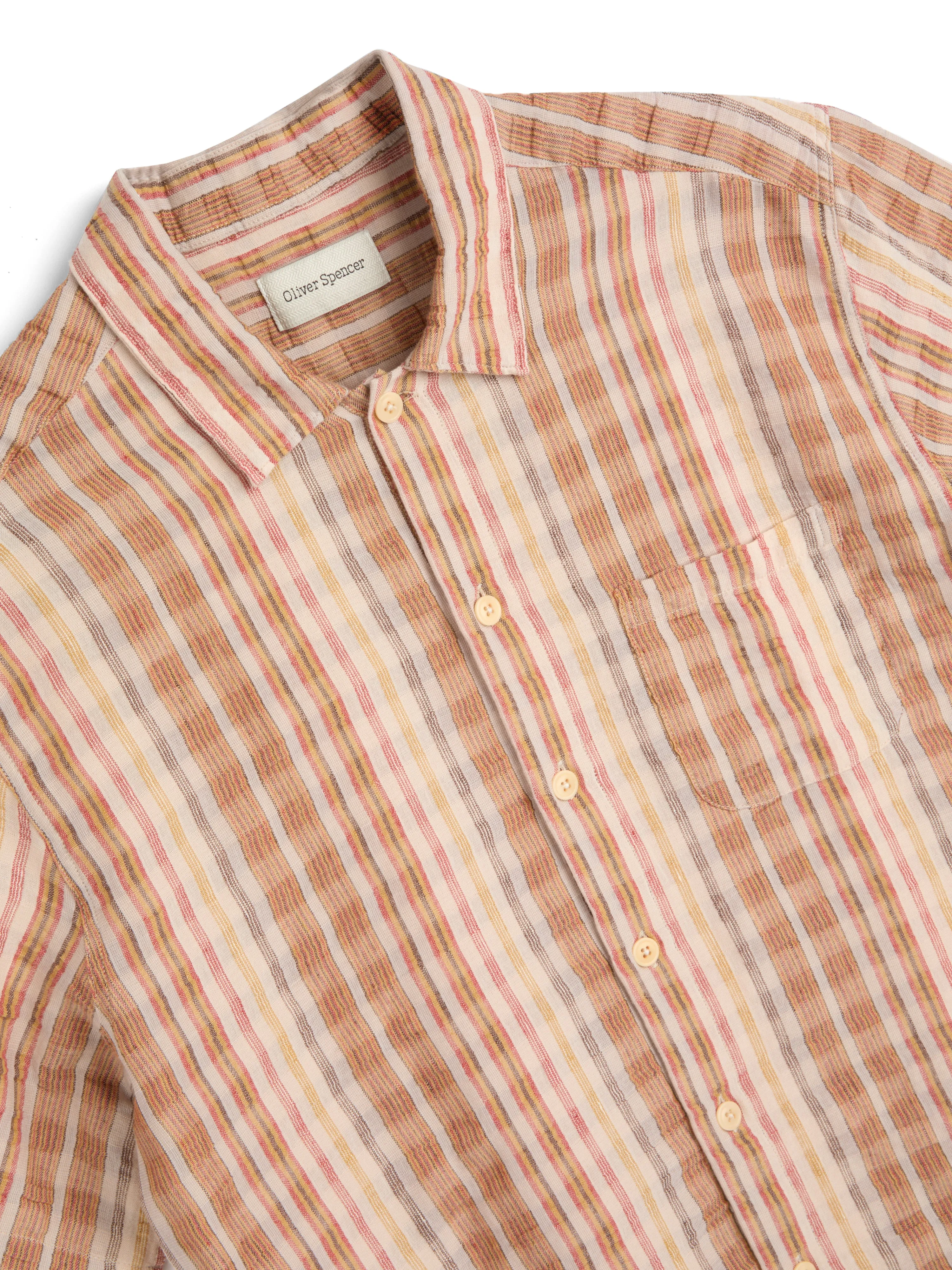 Riviera Short Sleeve Shirt Brightwell Multi sold by Oliver Spencer product image thumbnail 5