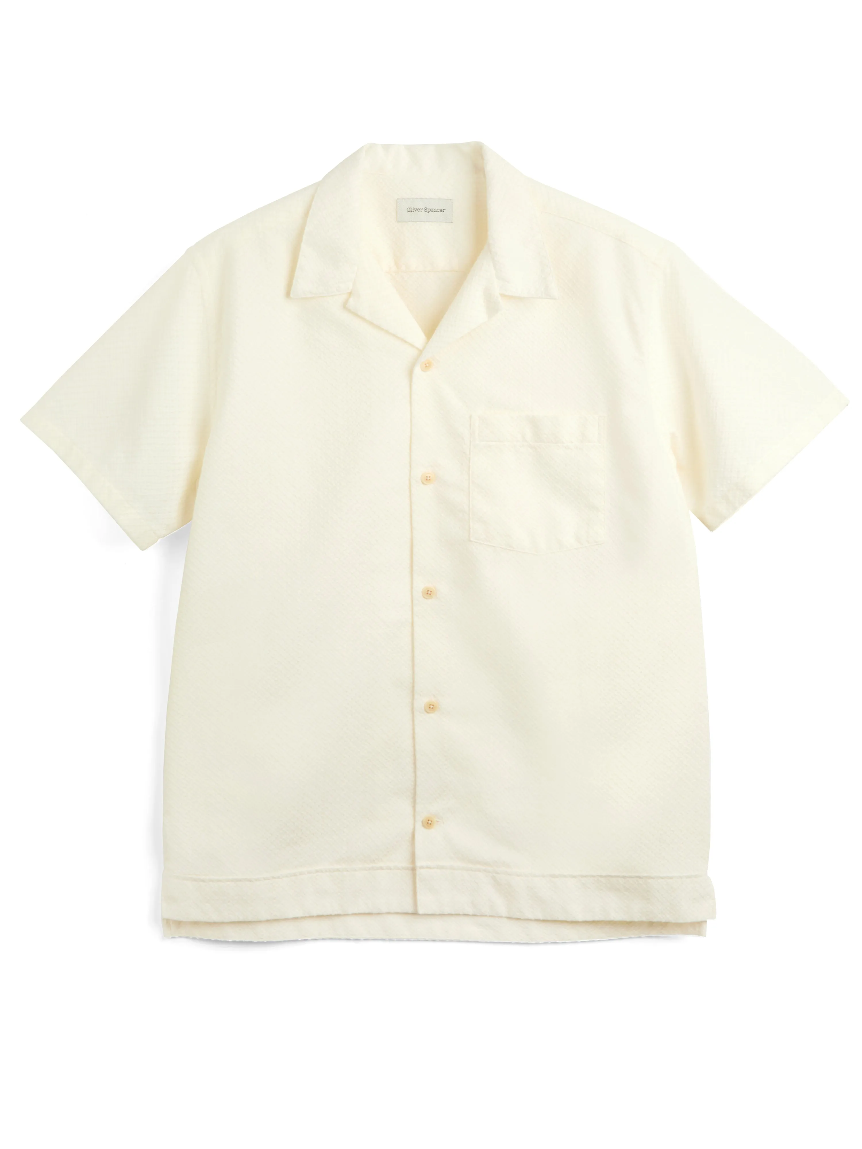 Havana Short Sleeve Shirt Draper Cream sold by Oliver Spencer