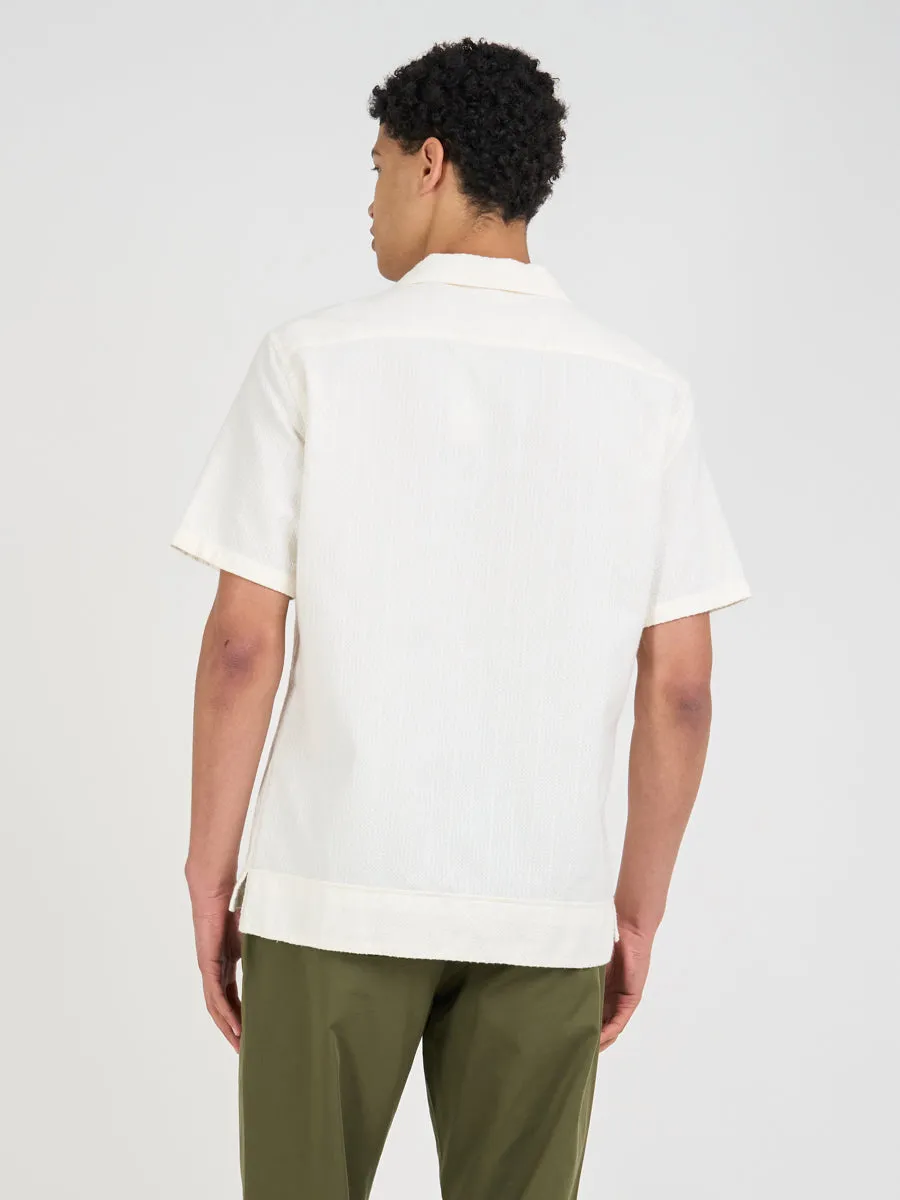 Havana Short Sleeve Shirt Draper Cream sold by Oliver Spencer product image thumbnail 4