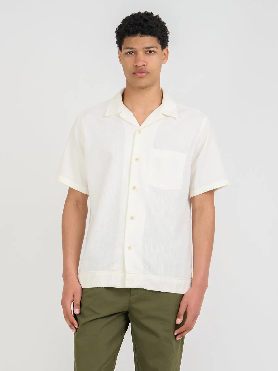 Havana Short Sleeve Shirt Draper Cream sold by Oliver Spencer product image thumbnail 3