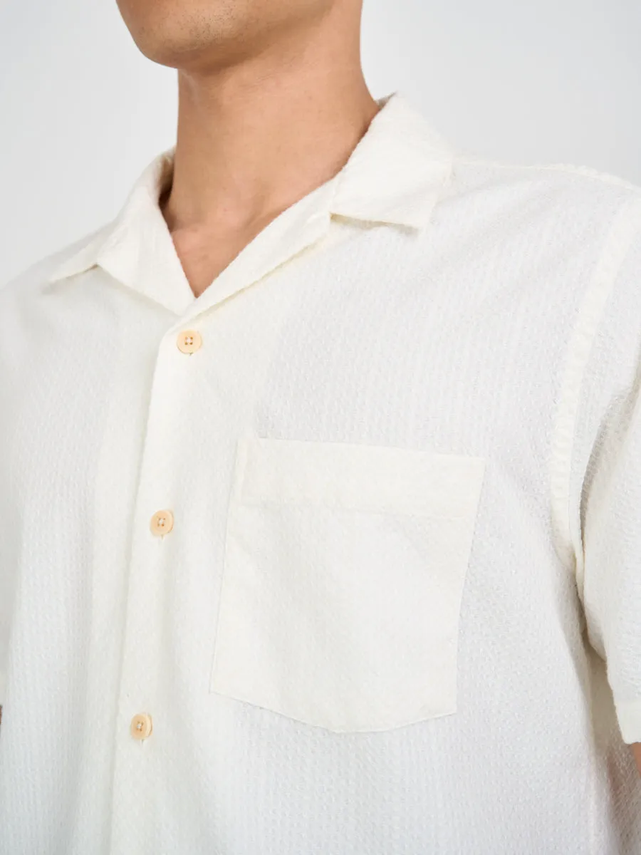 Havana Short Sleeve Shirt Draper Cream sold by Oliver Spencer product image thumbnail 5