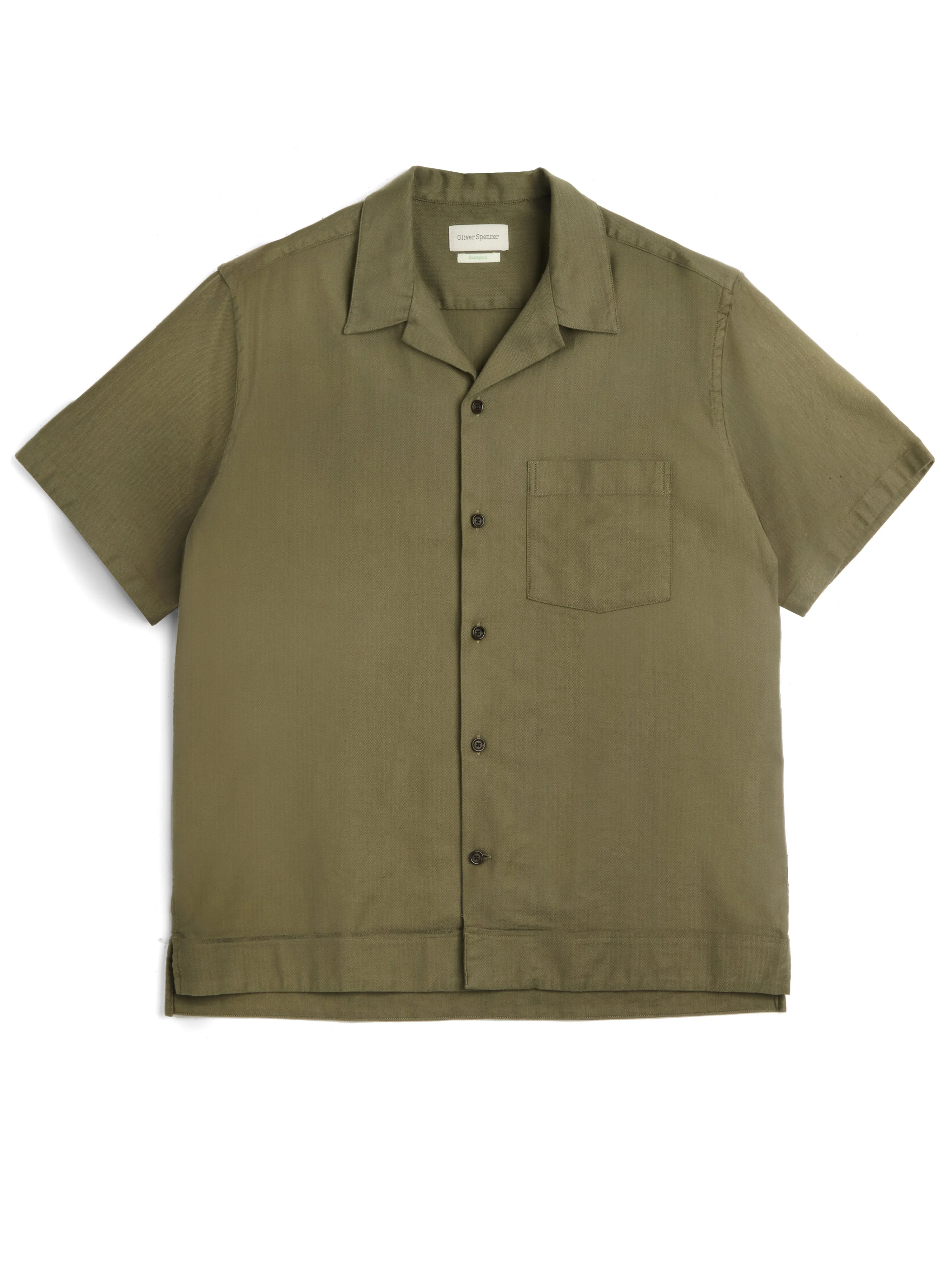 Havana Short Sleeve Shirt Eastman Green sold by Oliver Spencer