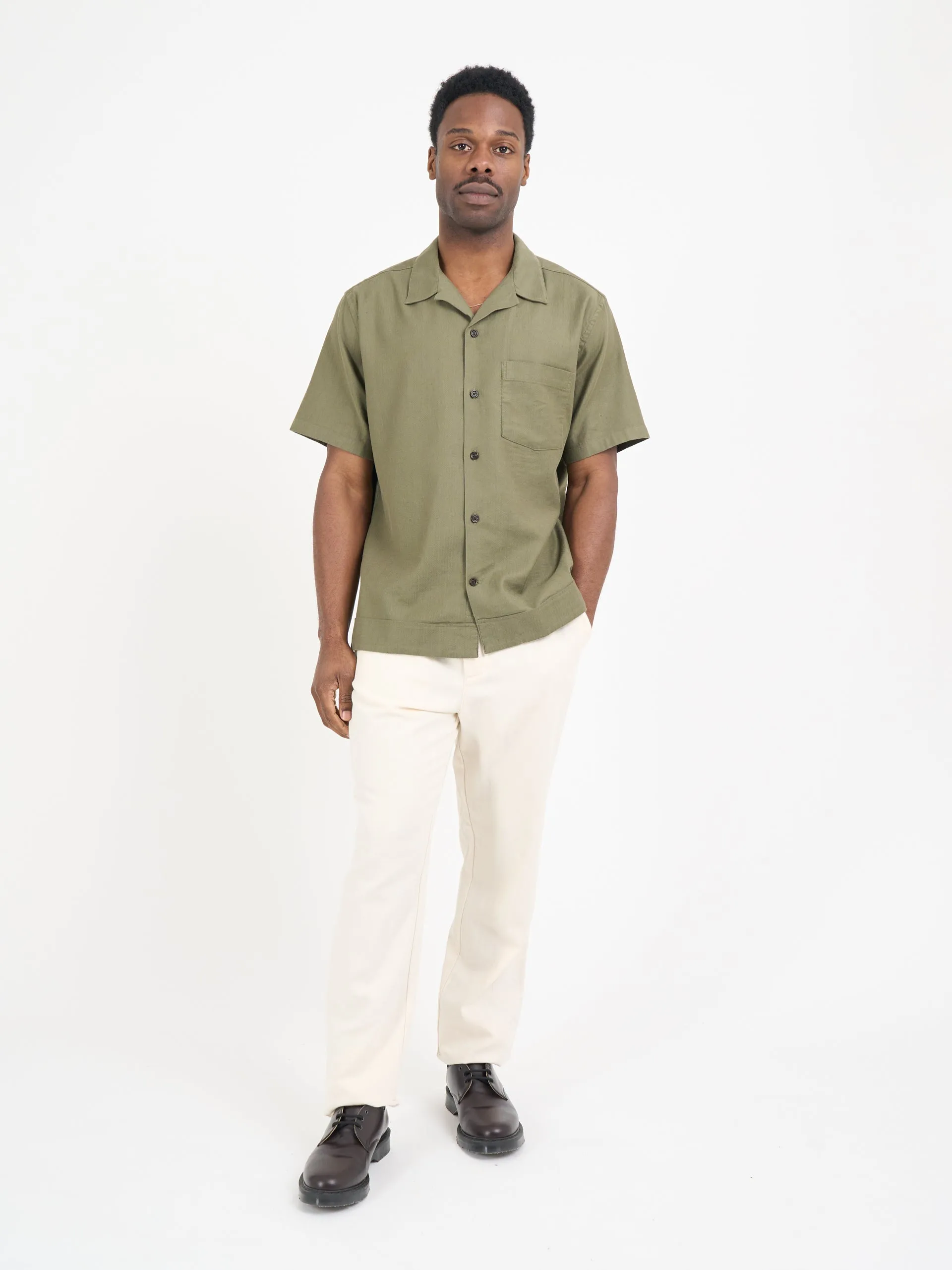 Havana Short Sleeve Shirt Eastman Green sold by Oliver Spencer product image thumbnail 2