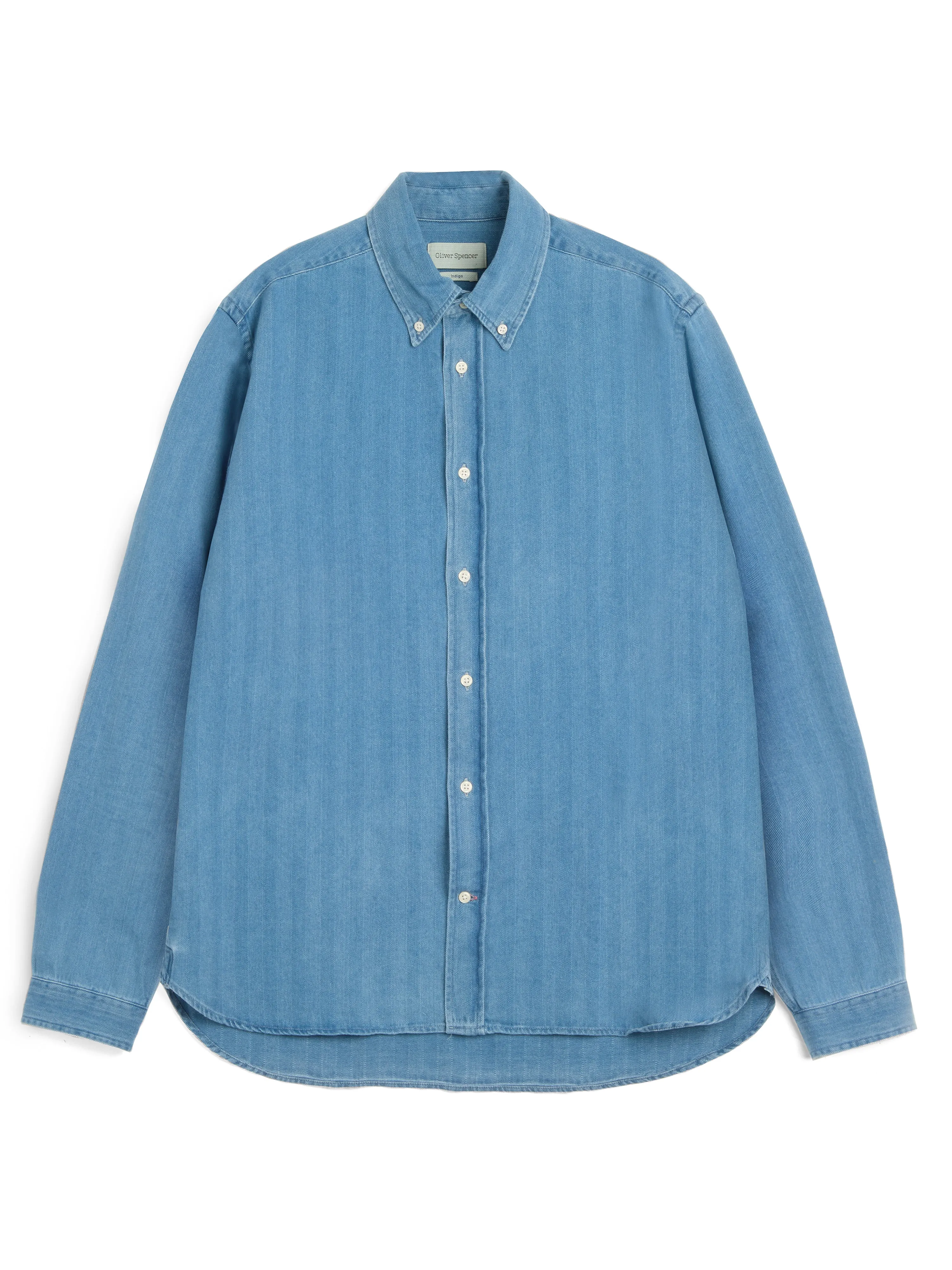 Brook Shirt Bosworth Indigo sold by Oliver Spencer